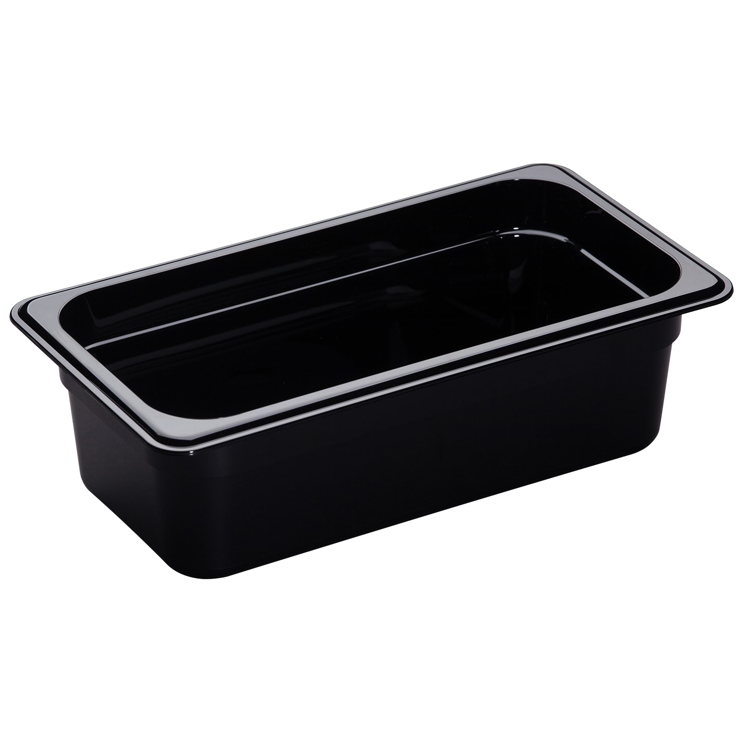 Cambro H-Pan High-Heat GN 1/3 Food Pans, 4inH x 6-15/16inW x 12-3/4inD, Black, Pack Of 6 Pans - Image 4