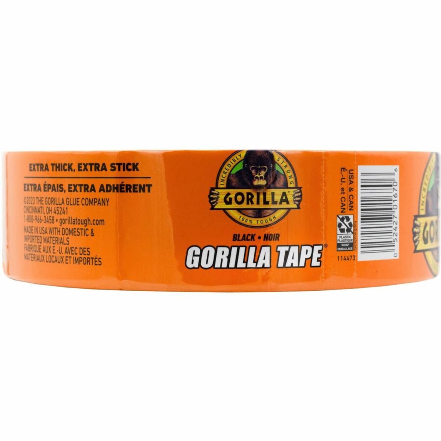 Gorilla Black Tape - 50 yd Length x 1.88in Width - Black - 1 Roll - Image 4