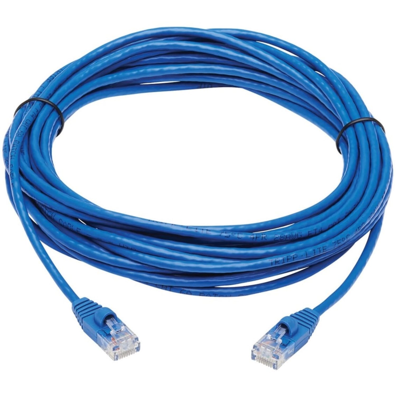 Tripp Lite Cat6a 10G Snagless Molded Slim UTP Network Patch Cable (M/M), Blue, 25 ft. - First End: 1x R - N261S25BL - Image 3
