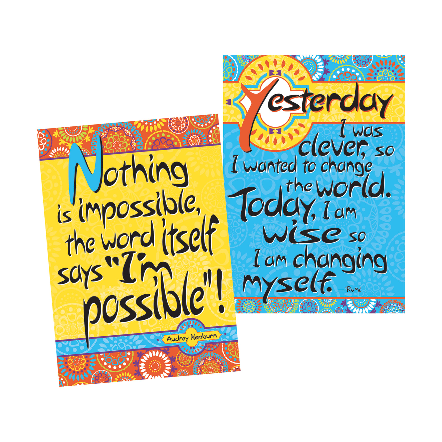 Barker Creek Poster Duet Set, Im Possible, Pack Of 2 - Image 3
