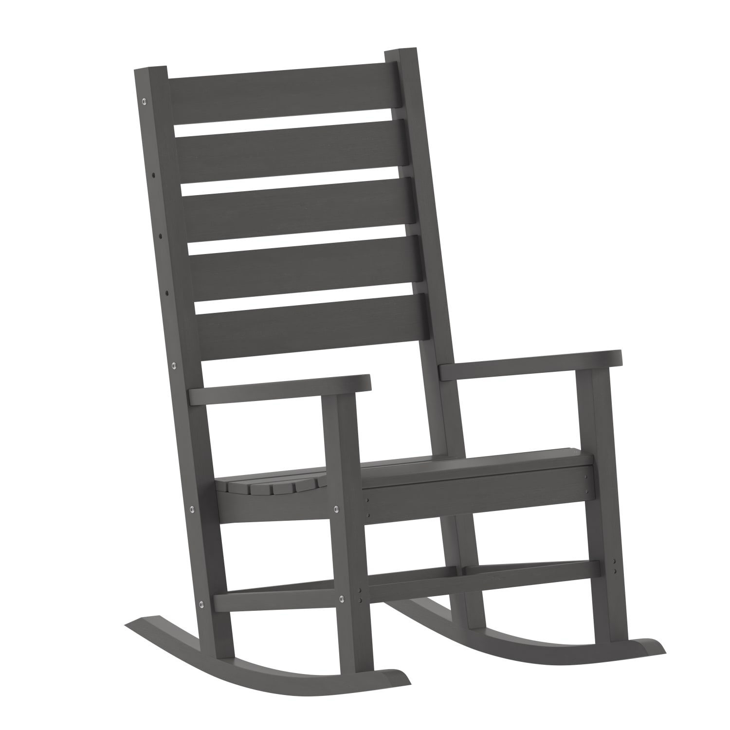 Flash Furniture Manchester All-Weather Rocking Chair, Gray - Image 3