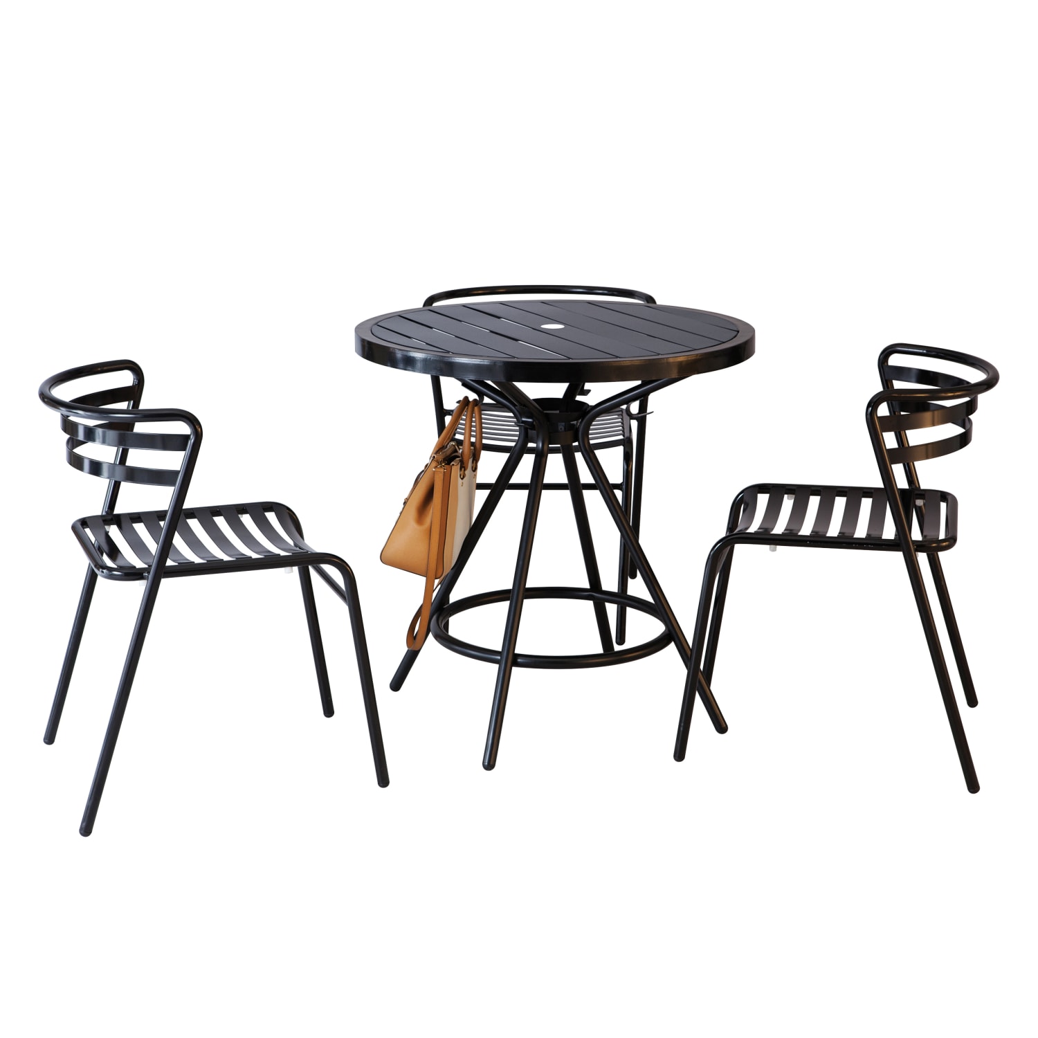 Safco CoGo Outdoor/Indoor Round Table, 30in Diameter, Black - Image 4