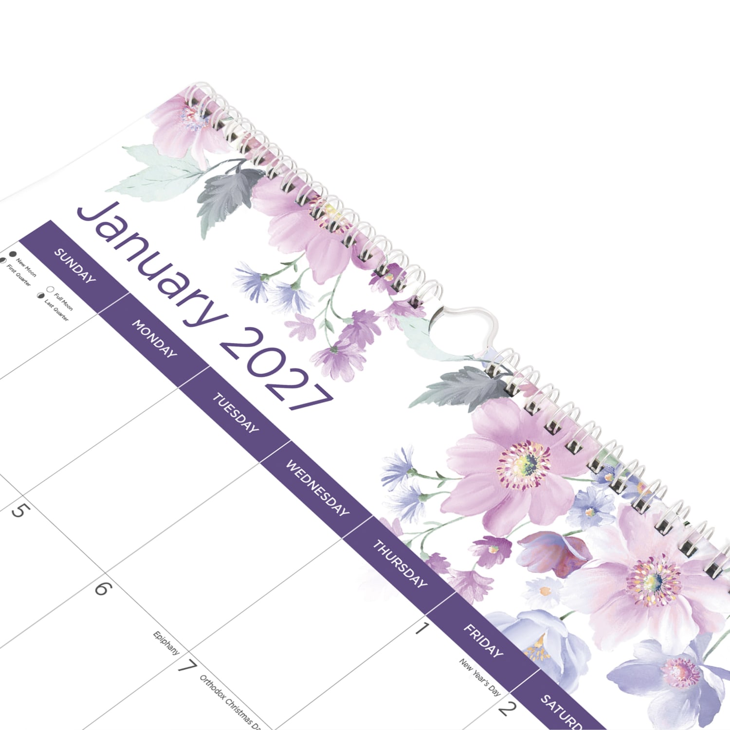 2027 Blueline Colorful Monthly Wall Calendar, 12in x 17in, Passion, January To December, C173126, Total Qty 1 - Image 4