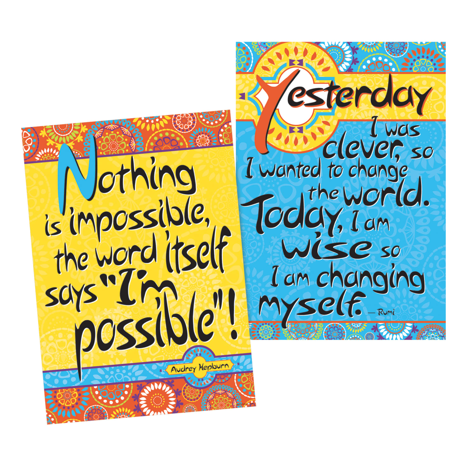 Barker Creek Moroccan Classroom And Bulletin Board Set, Multicolor - Image 5