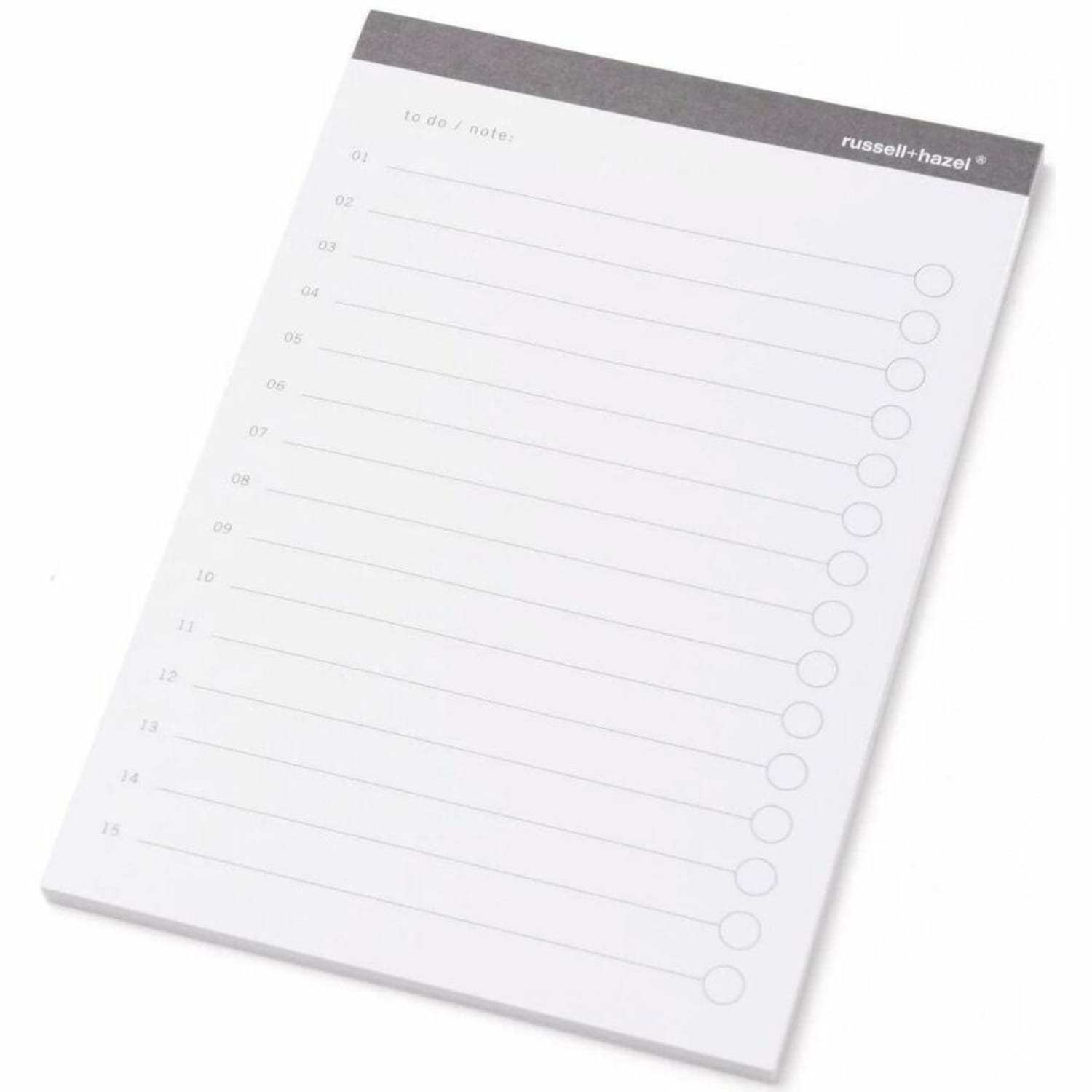 Russell & Hazel Adhesive Notes, To-Do, 4in x 6in, Charcoal, 50 Sheets Per Pad, Pack Of 3 Pads - Image 5