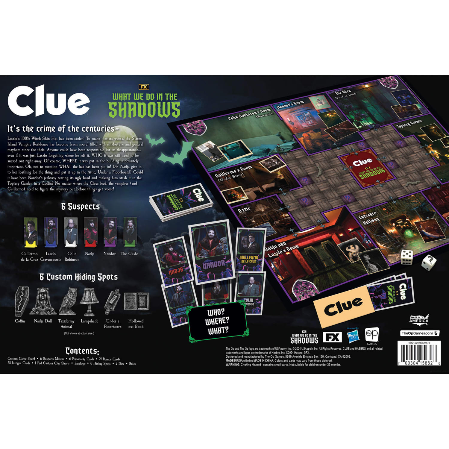 USAopoly CLUE: What We Do In The Shadows - Image 5