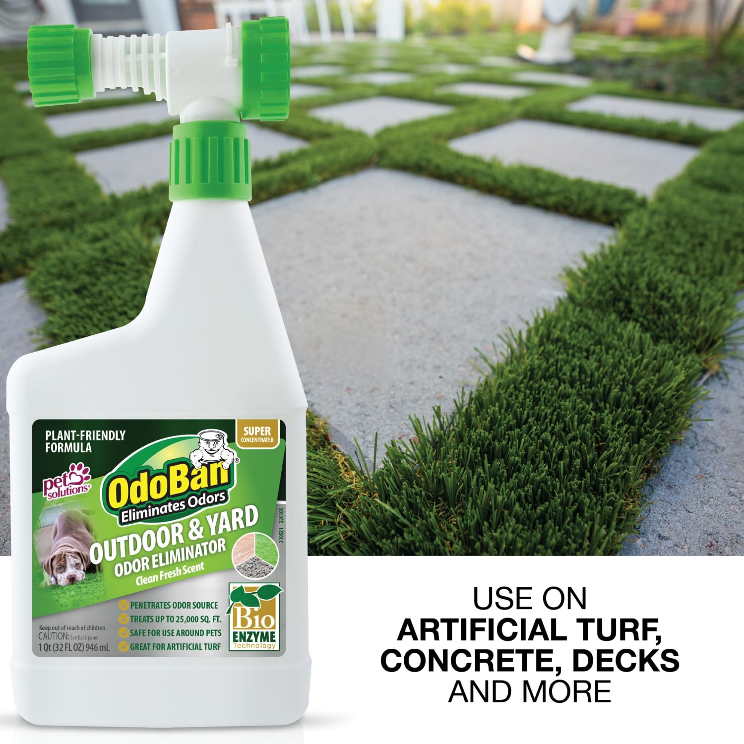 OdoBan Outdoor and Yard Odor Eliminator, Clean Fresh Scent, 32 Oz, Set Of 2 Bottles - Image 5