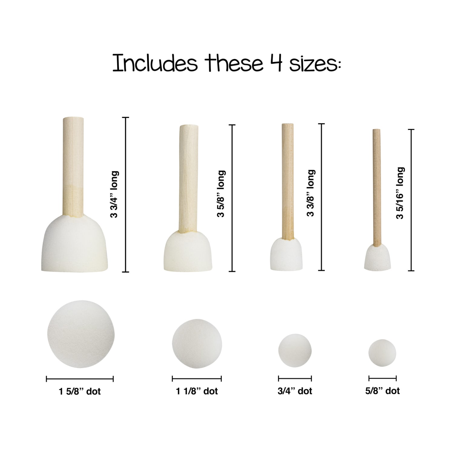 Hygloss Dot Daubers, 4 Sizes, 40 Per Pack, Set Of 2 Packs - Image 4