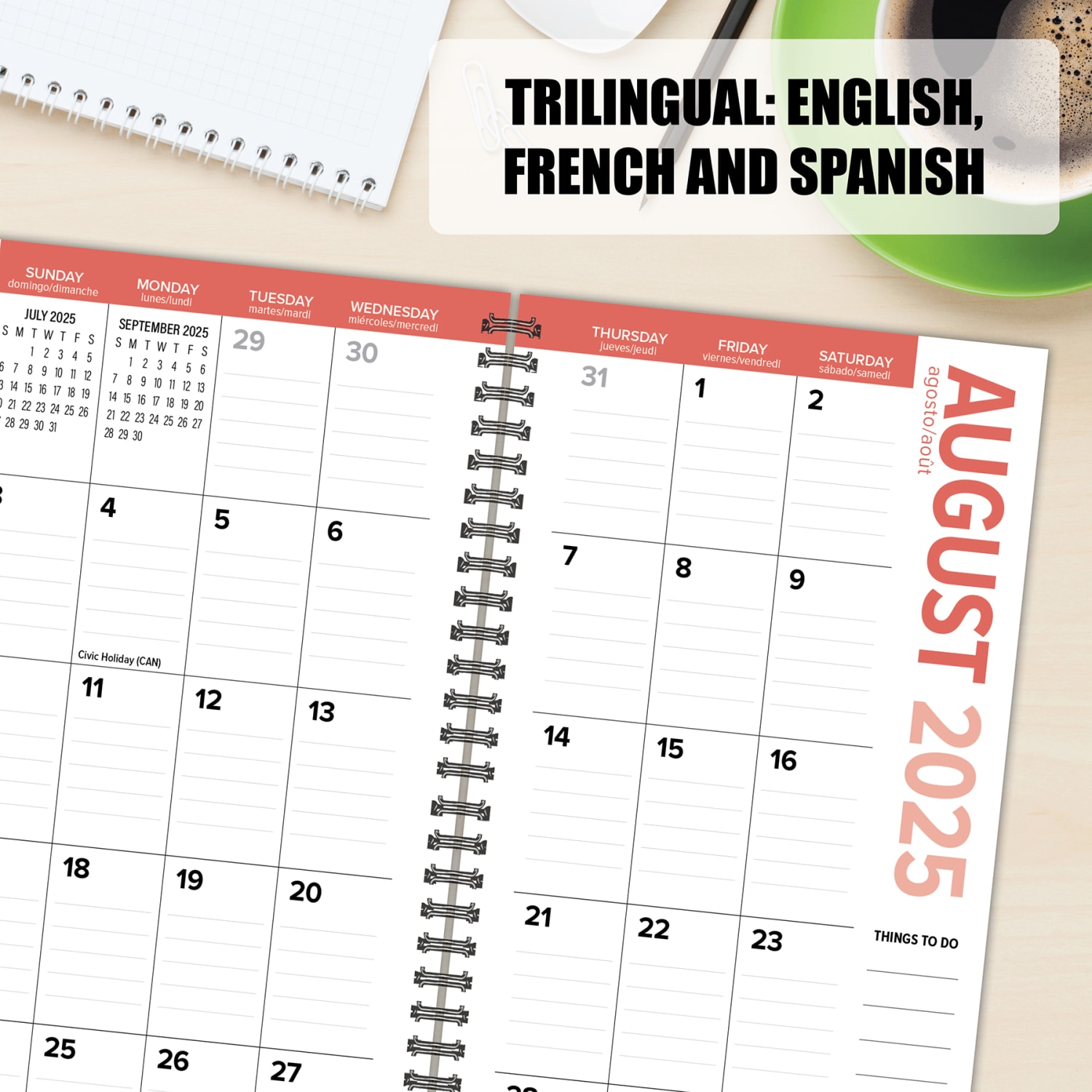 2025 Willow Creek Press Weekly/Monthly Spiral Pocket Planner, 3-1/2in x 6-1/2in, Celestial, January To December, 48719 - Image 5
