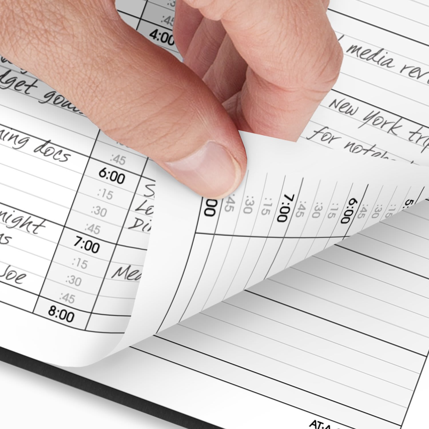 2025 AT-A-GLANCE 2-Person Daily Appointment Book, 8in x 11in, Black, January To December, 7022205 - Image 4