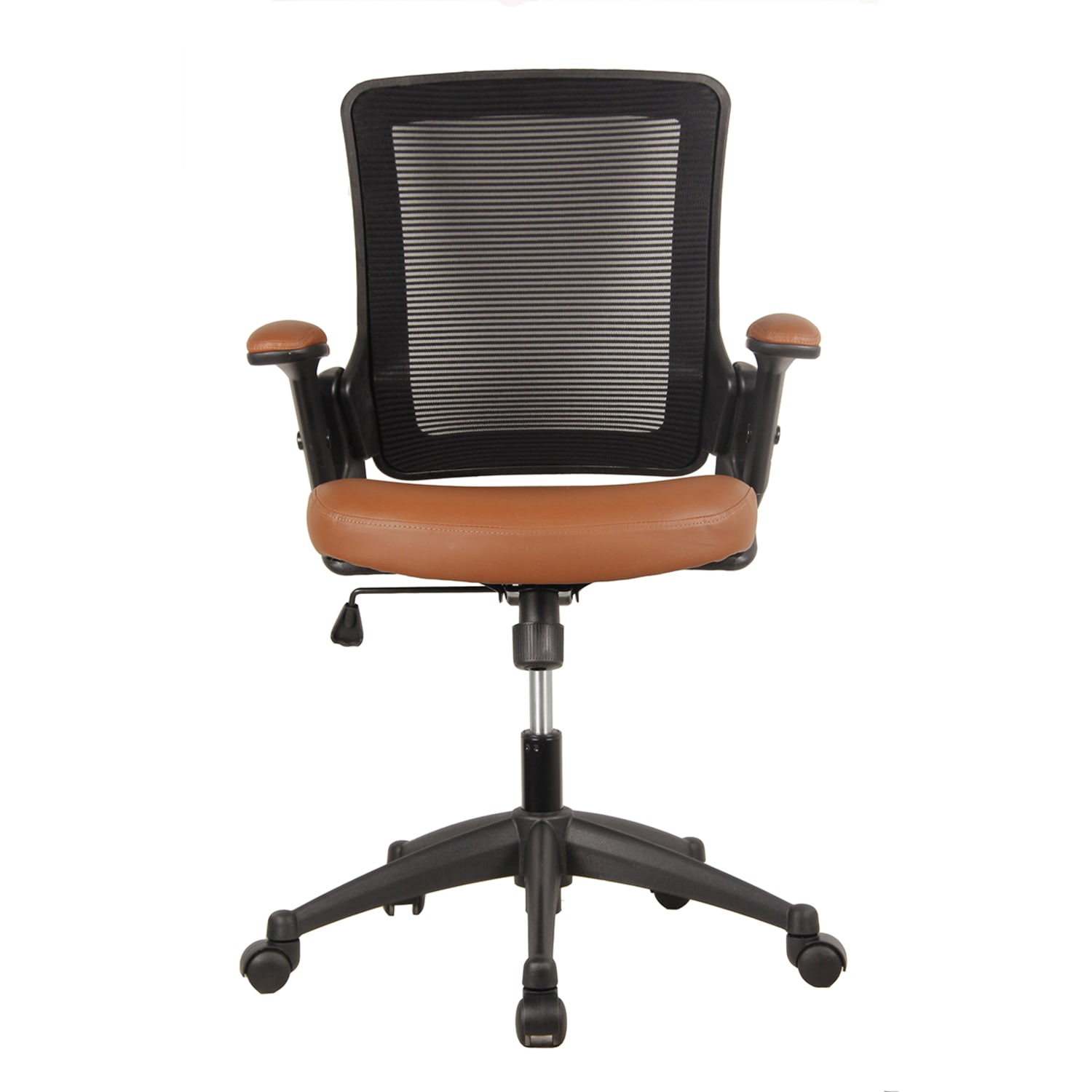 Techni Mobili Ergonomic Mesh Mid-Back Task Chair, Brown - Image 6