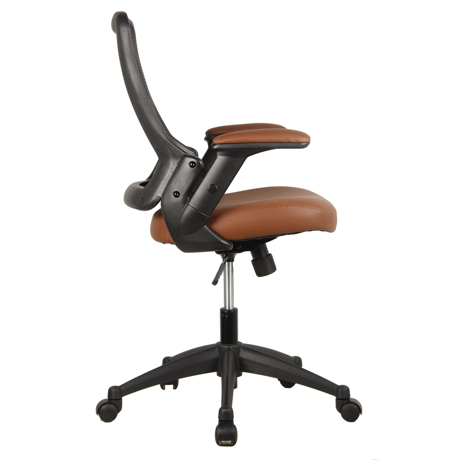 Techni Mobili Ergonomic Mesh Mid-Back Task Chair, Brown - Image 8