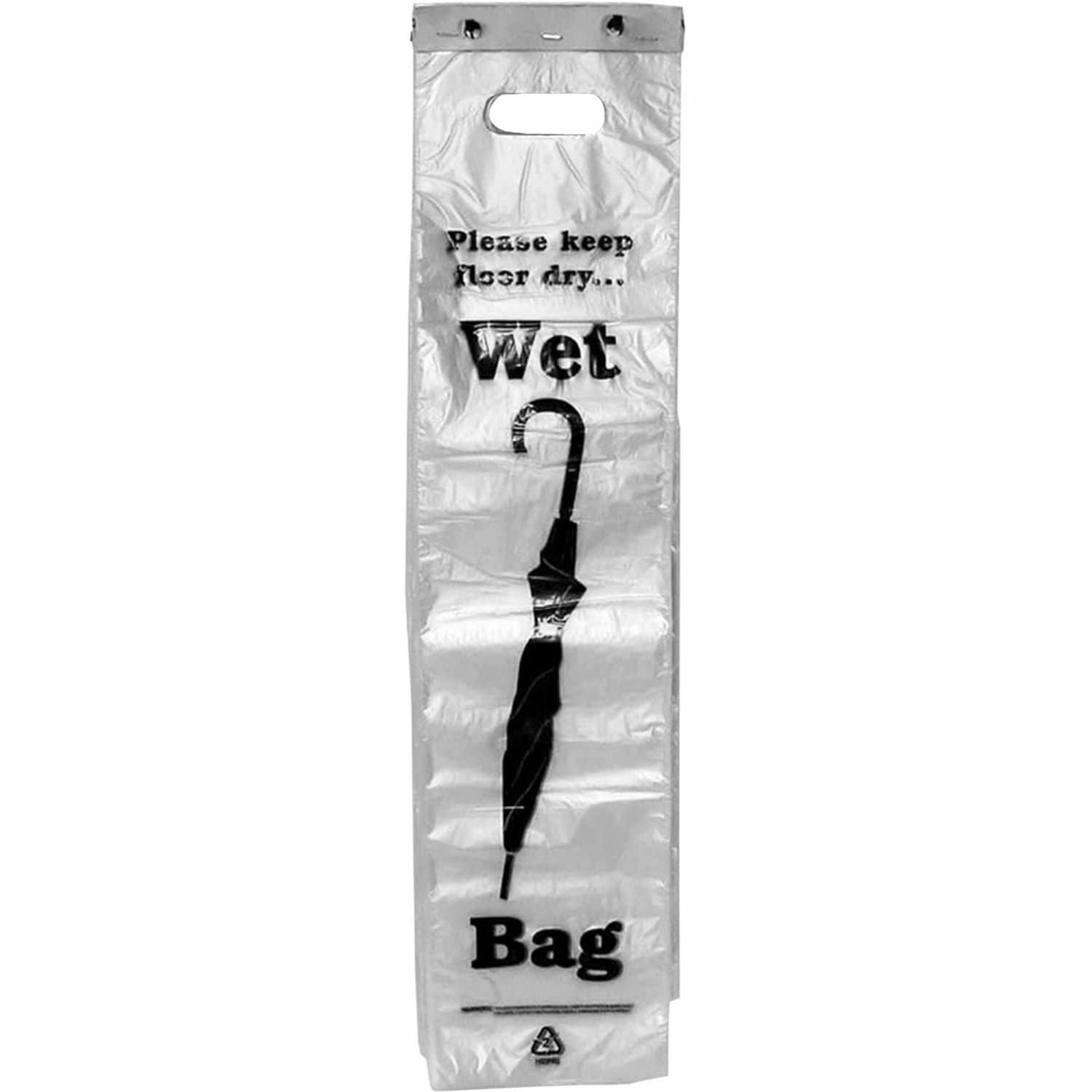 TATCO Umbrella Bags, Black/Clear, Box Of 1,000 - Image 4
