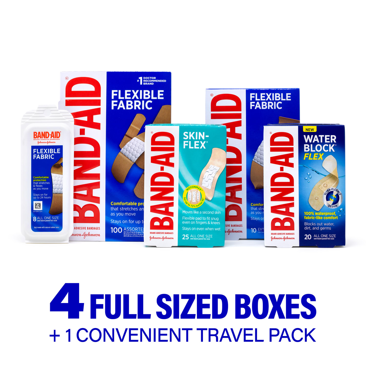 Band-aid Value Pack, Assorted Sizes, Pack Of 163 Bandages - Image 4