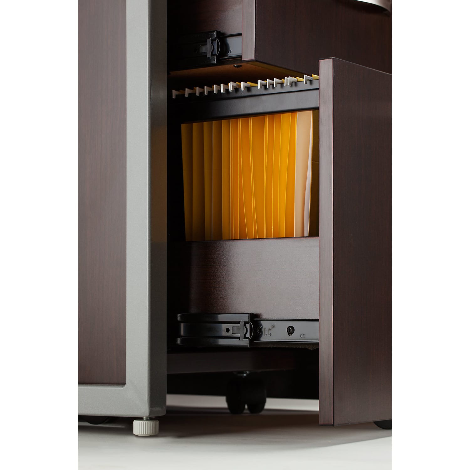 Bush Business Furniture Easy Office 20inD Vertical 3-Drawer Mobile File Cabinet, Mocha Cherry, Delivery - Image 5
