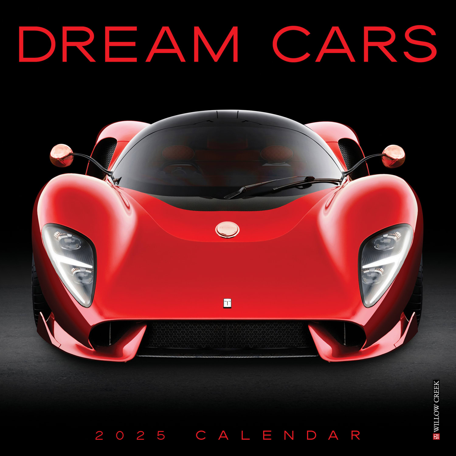 2025 Willow Creek Press Mini Wall Calendar, 7in x 7in, Dream Cars, January 2025 To December 2025, 45831