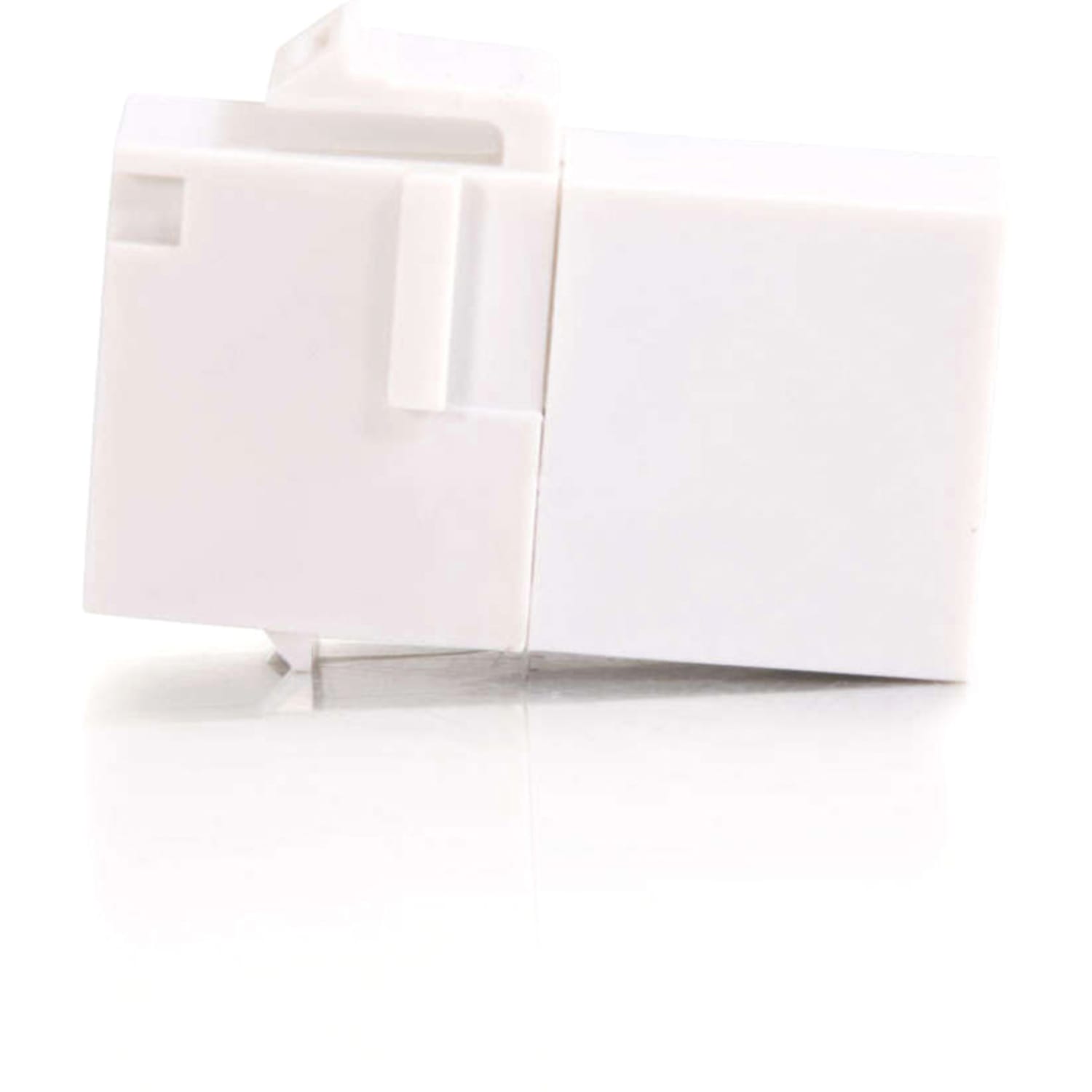 C2G RJ45 (8P8C) Coupler Keystone Insert Module - White - 1 x 8-pin RJ-45 Female - White - Image 4