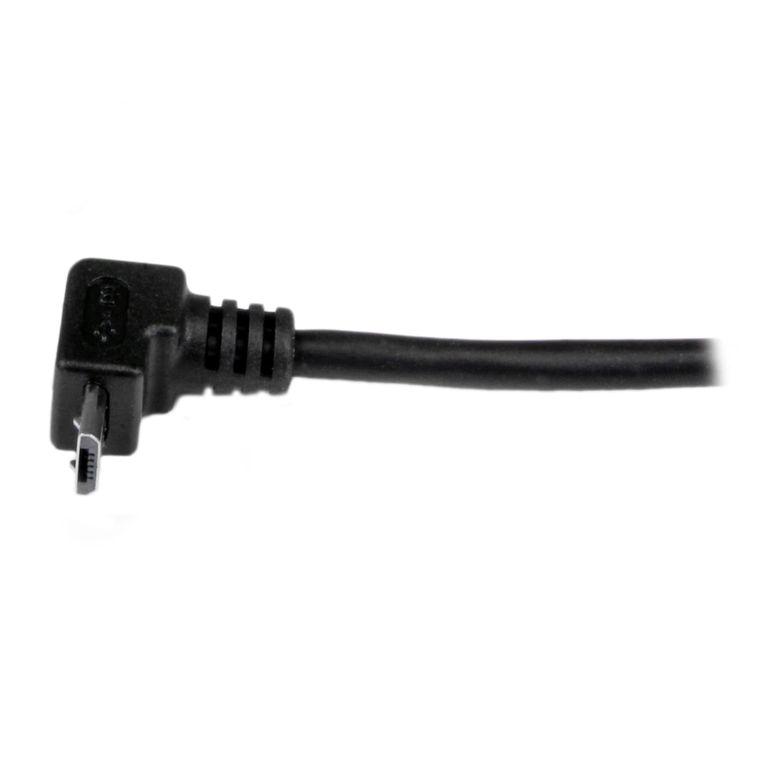 StarTech.com 2m Micro USB Cable - A to Up Angle Micro B - Black - Image 6