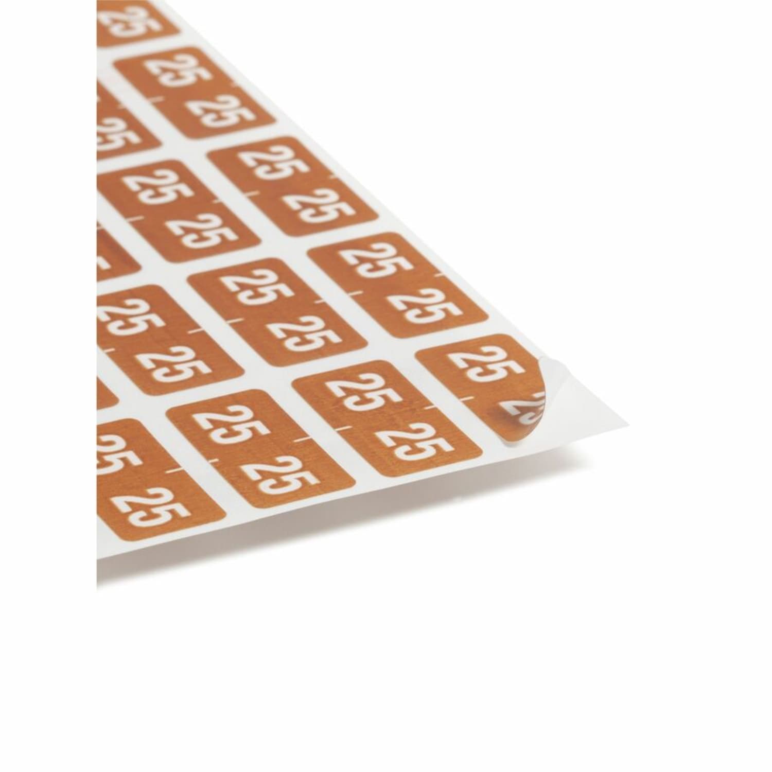 Smead ETS Color-Coded Year Labels, 1/2inH x 1inW, Brown, 250 / Pack - Image 5