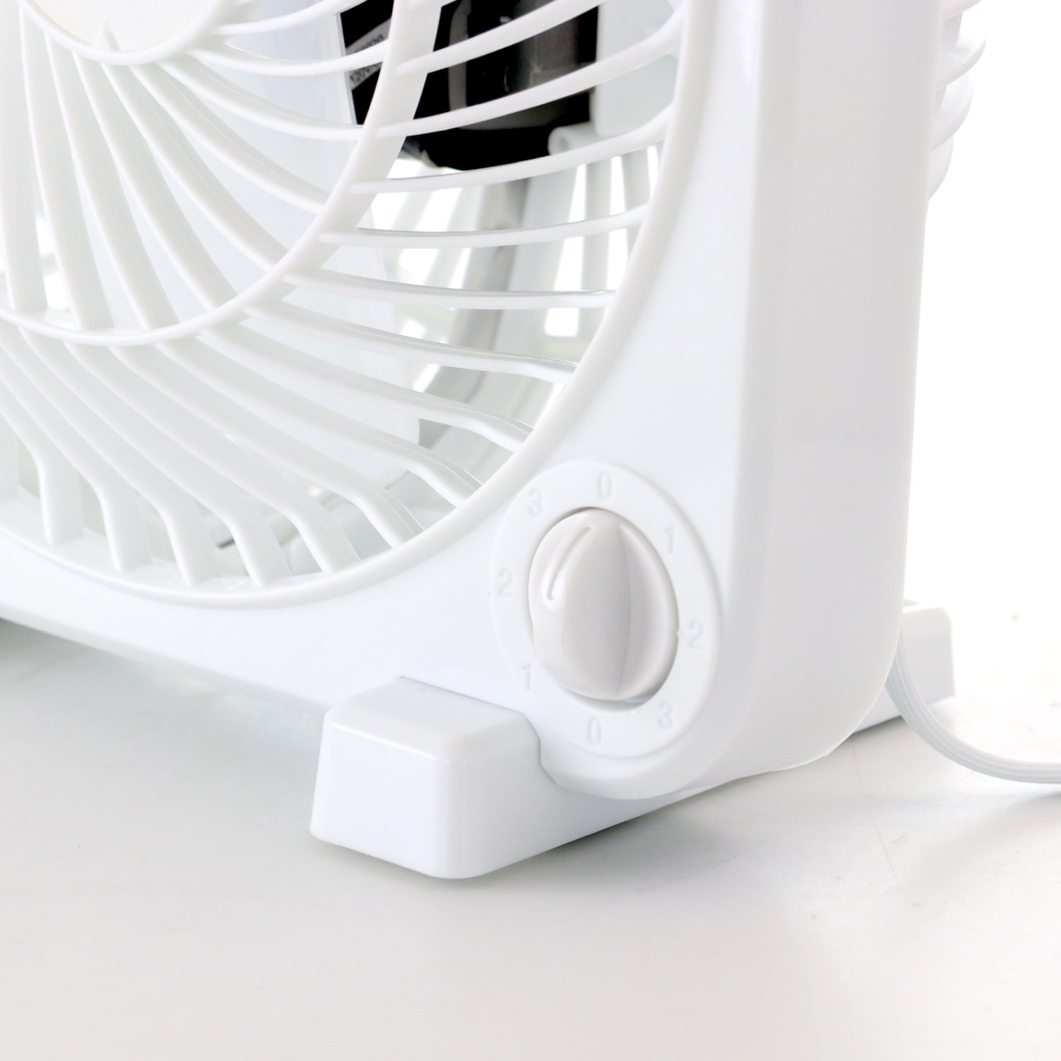 Impress Box Fan, 6inH x 10inW x 9inD, White - Image 3