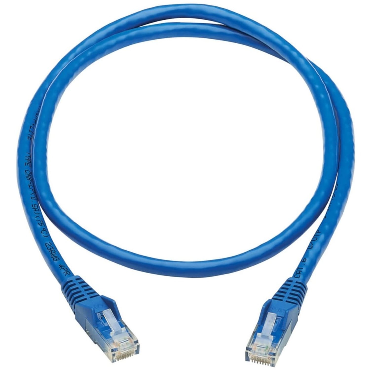 Tripp Lite Cat6 Snagless UTP Network Patch Cable (RJ45 M/M), Blue, 3 ft. - 3 ft Category 6 Network Cable  - N201P003BL - Image 3