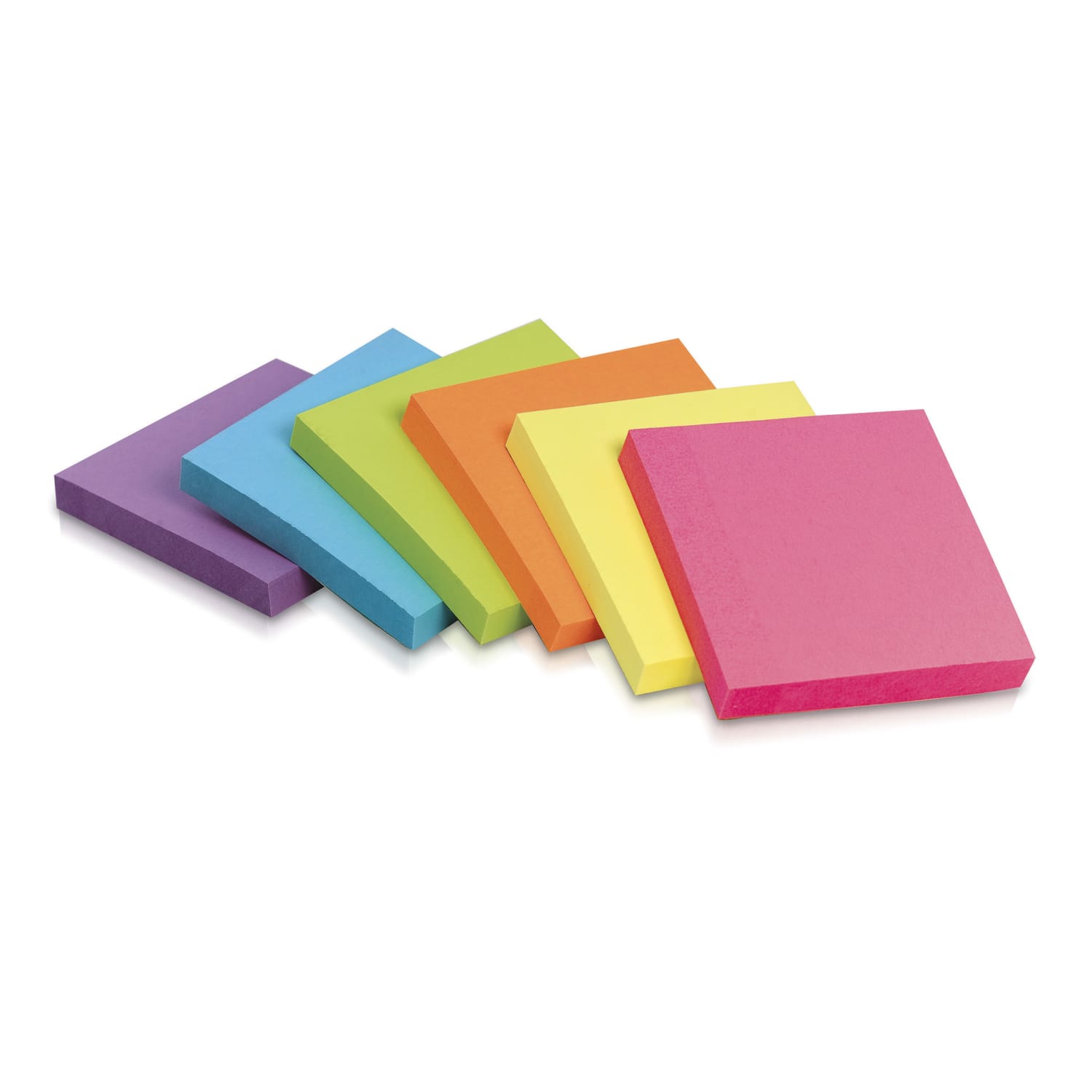Office Depot Brand Pop Up Sticky Notes, 3in x 3in, Assorted Vivid Colors, 100 Sheets Per Pad, Pack Of 12 Pads - Image 4