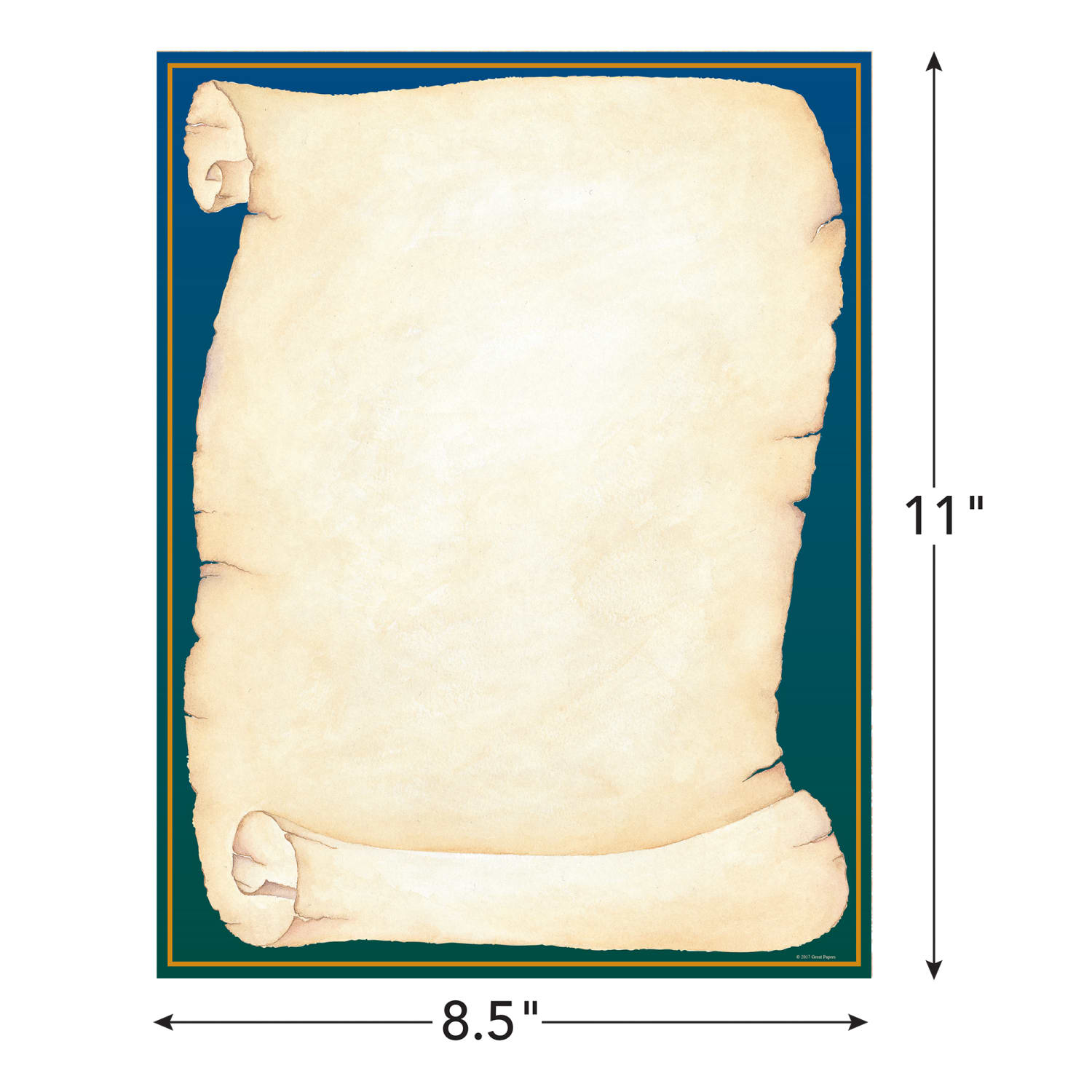 Great Papers! Letterhead Stationery, 8-1/2in x 11in, Scroll, Pack Of 80 Sheets - Image 3