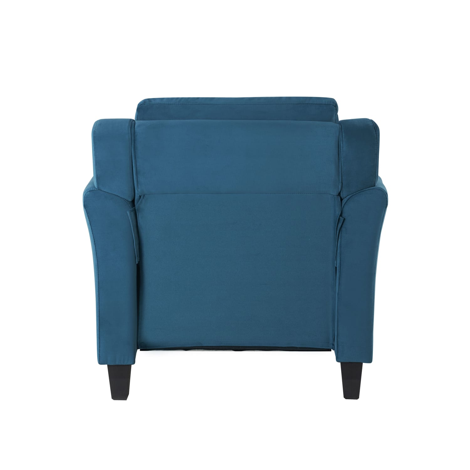Lifestyle Solutions Hanson Microfiber Chair With Curved Arms, Blue/Black - Image 6
