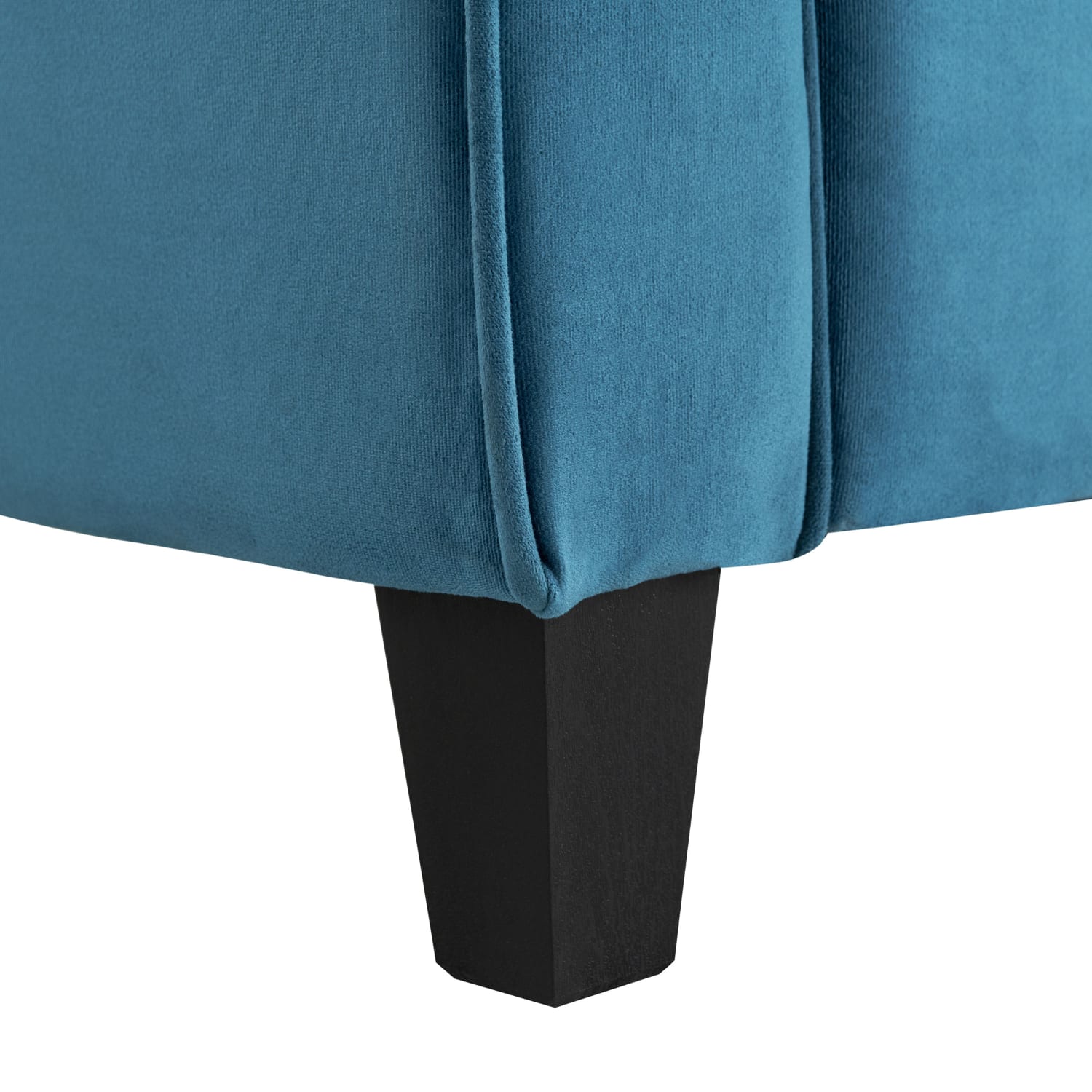 Lifestyle Solutions Hanson Microfiber Chair With Curved Arms, Blue/Black - Image 9