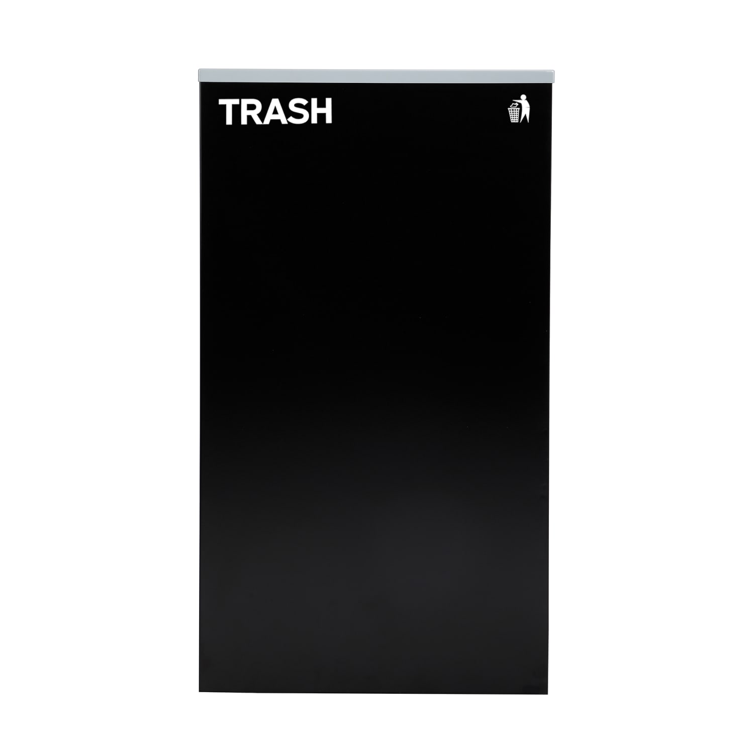 Alpine Industries Stainless Steel Open Top Trash Can With Square Lid, 29 Gal, 30inH x 16-15/16inW x 16-15/16inD, Black - Image 6