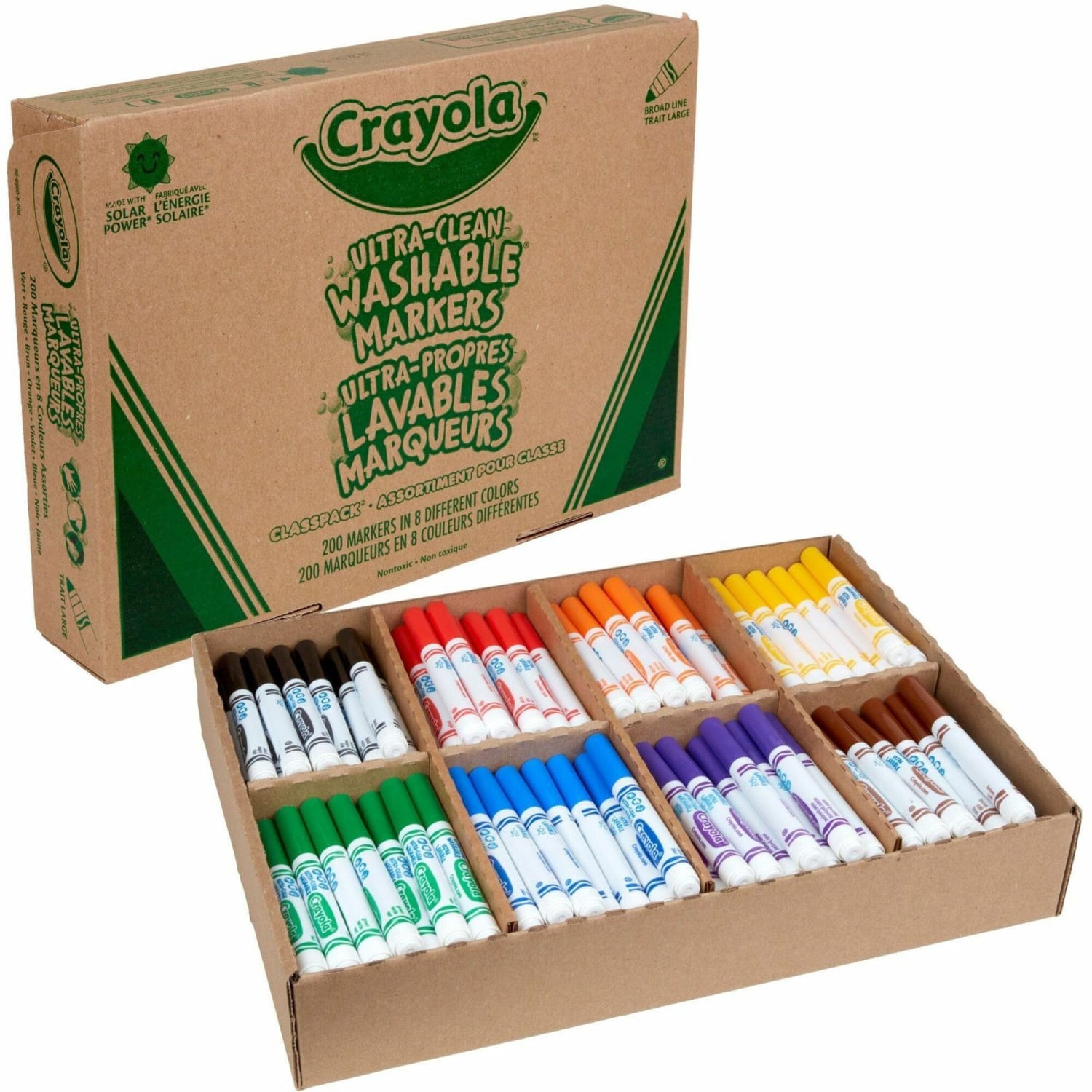 Crayola Washable Broad-Line Marker Classpack, Pack Of 200