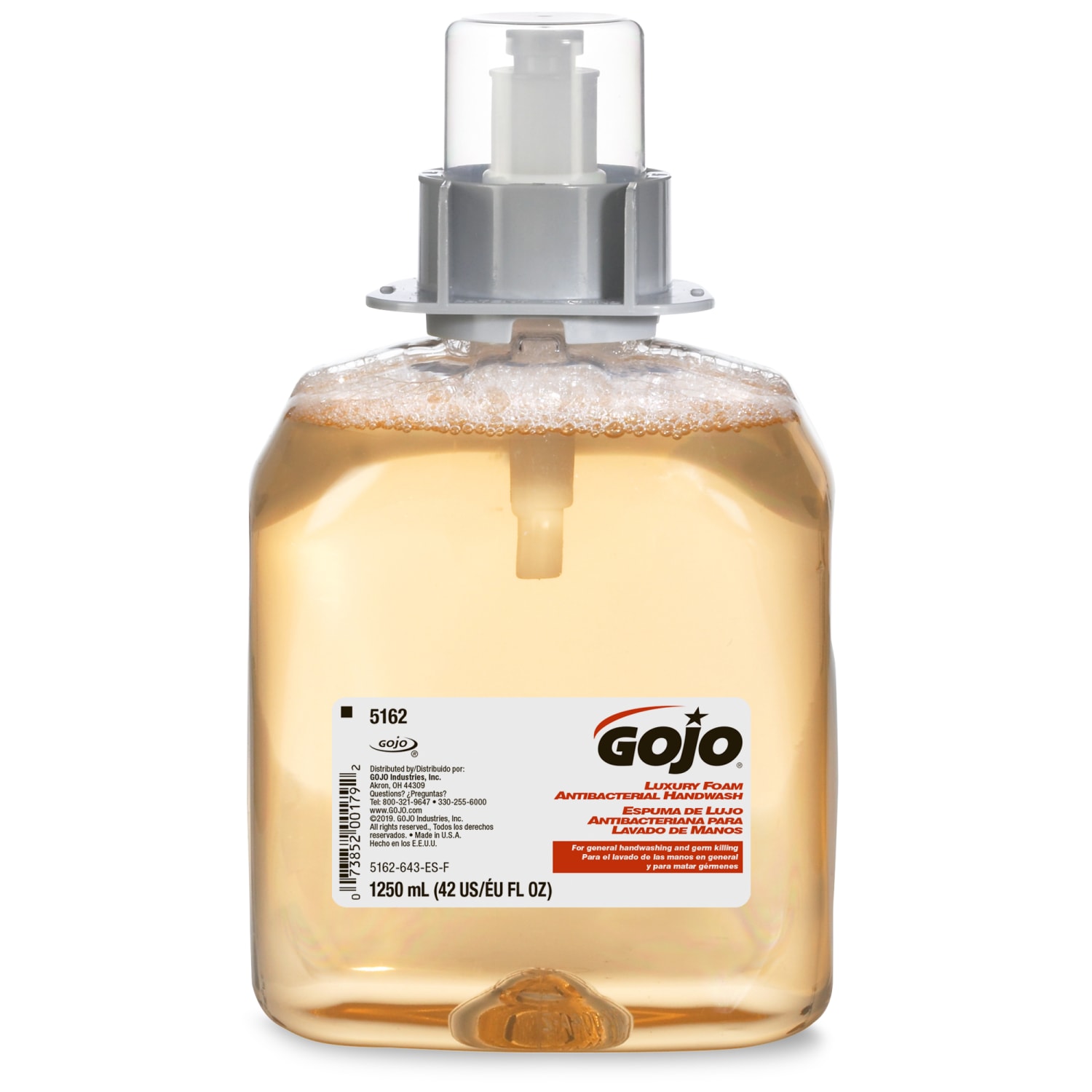 GOJO FMX-12 Luxury Antibacterial Foam Hand Soap Wash, Fresh Fruit Scent, 42.27 Oz, Carton Of 4 Bottles - Image 3
