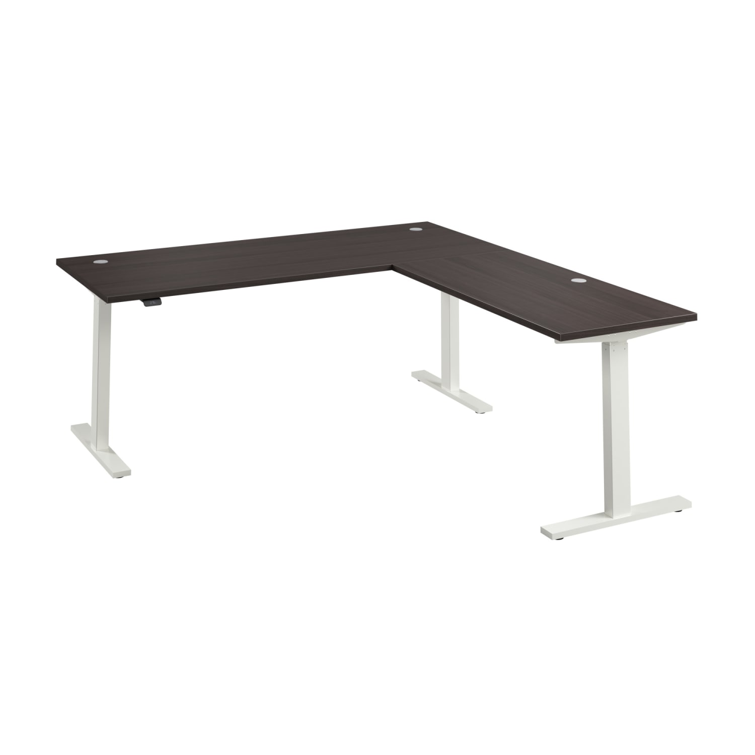Bush Business Furniture Move 60 Series 72inW Height Adjustable L Shaped Standing Desk, Storm Gray/White Powder Coat, Standard Delivery - Image 6
