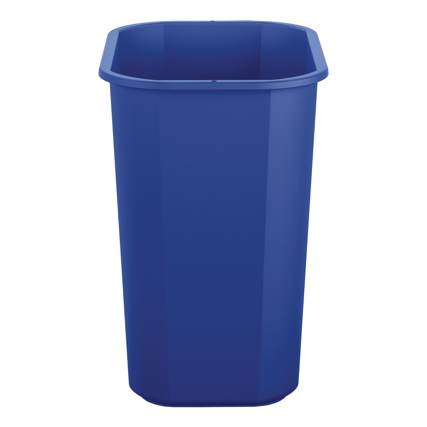 Suncast Commercial Desk-Side Resin Trash Cans With Recycle Label, 3 Gallons, Blue, Set Of 12 Cans - Image 3
