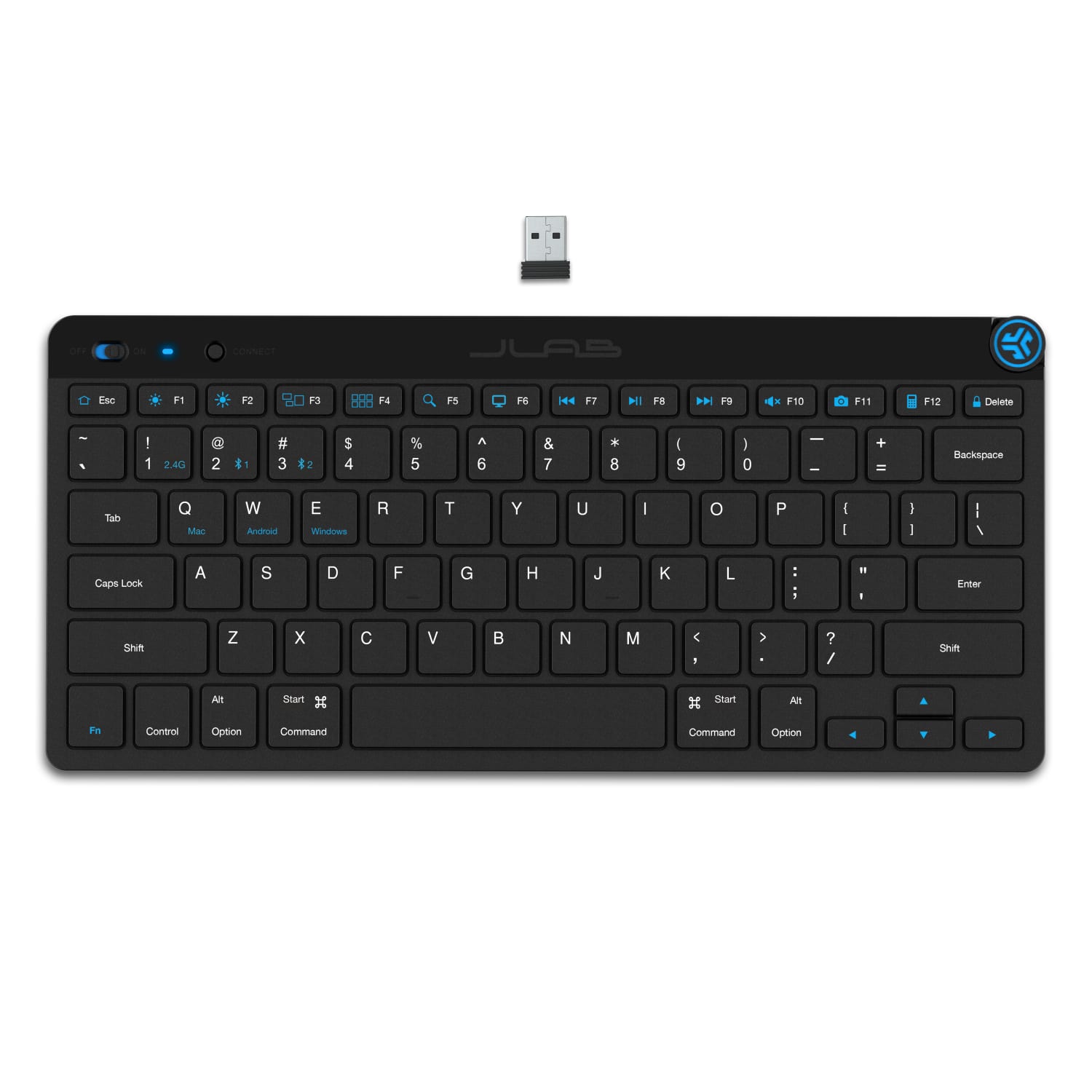JLab Audio GO Wireless Keyboard, Black - Image 5