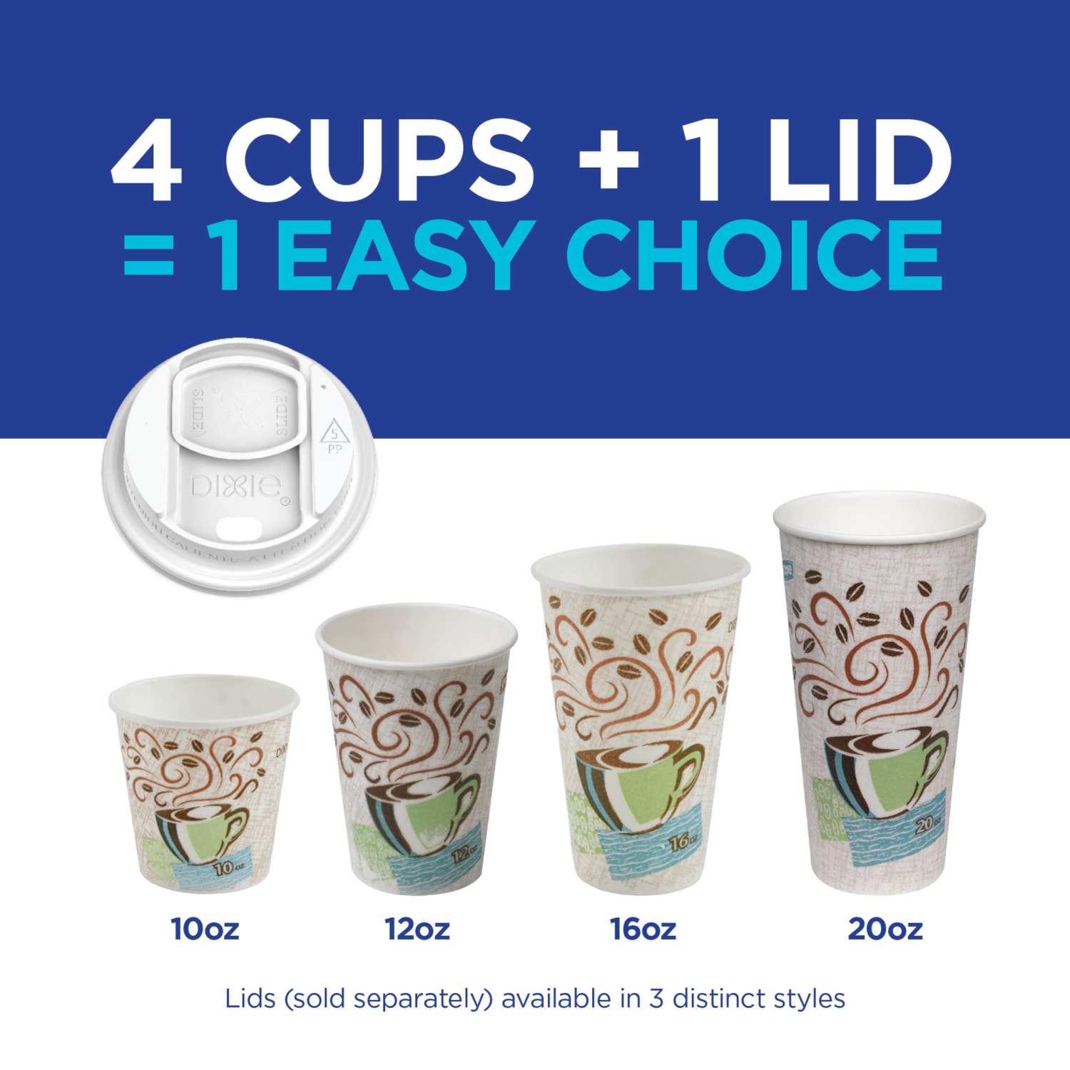 Dixie PerfecTouch by GP PRO Hot Cups, 12 Oz, Pack Of 25 Cups - Image 6