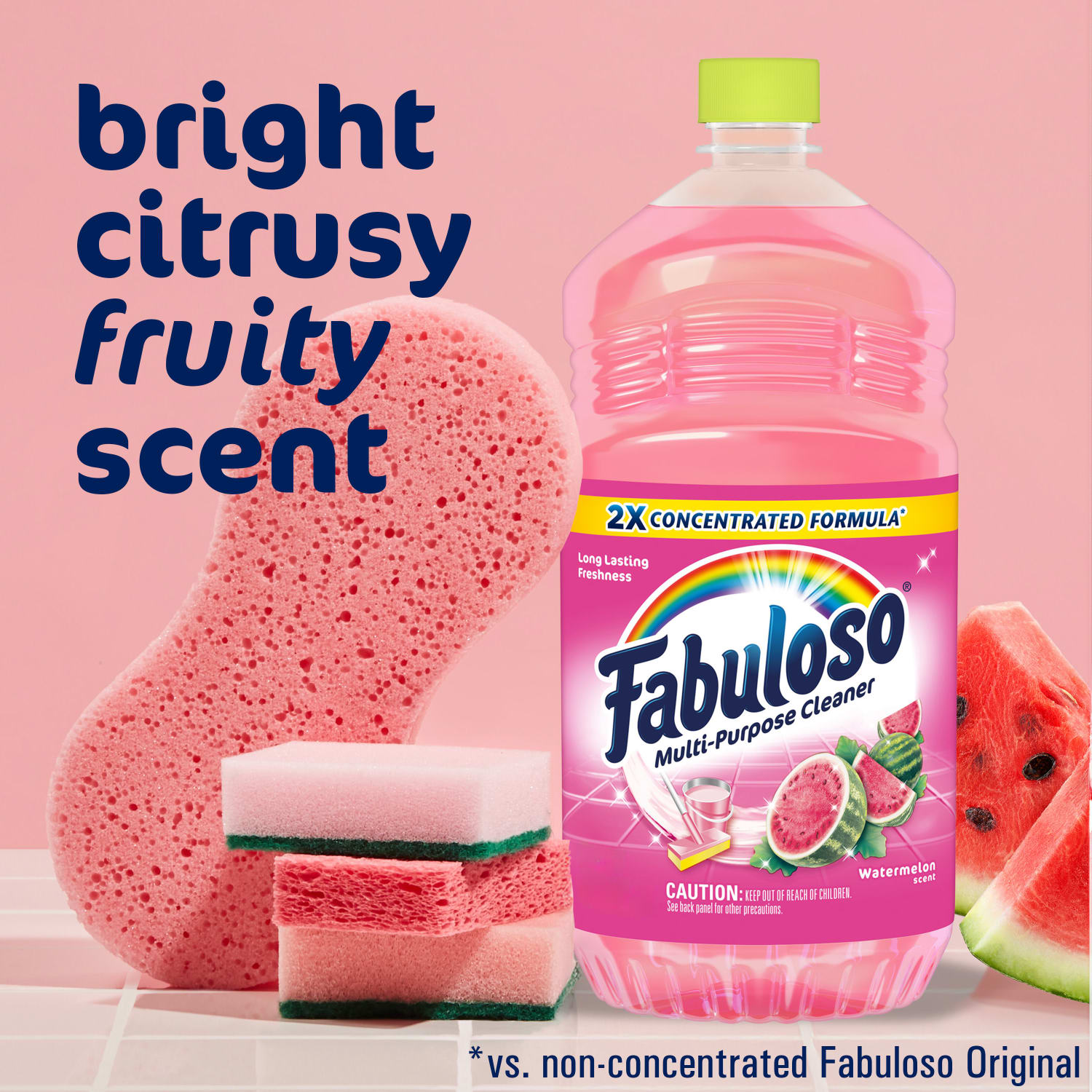Fabuloso 2X Multi-Purpose Cleaner, Watermelon Scent, 56 Oz, Pink, Pack Of 6 Bottles - Image 6