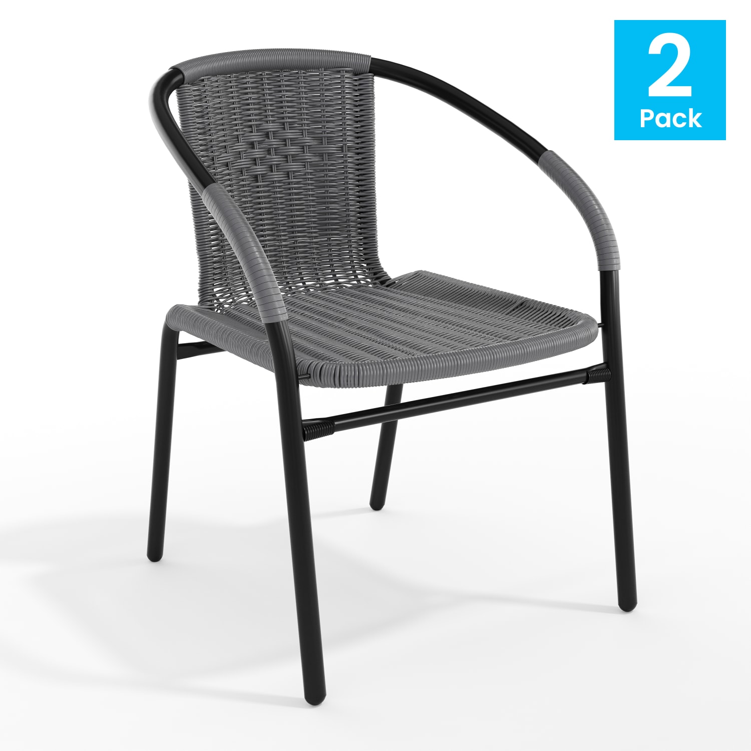 Flash Furniture Lila Restaurant Stack Chairs GrayBlack Pack Of 2 Chairs PopularChairscom Flash Furniture Lila Restaurant Stack Chairs GrayBlack Pack Of 2 Chairs PopularChairscom
