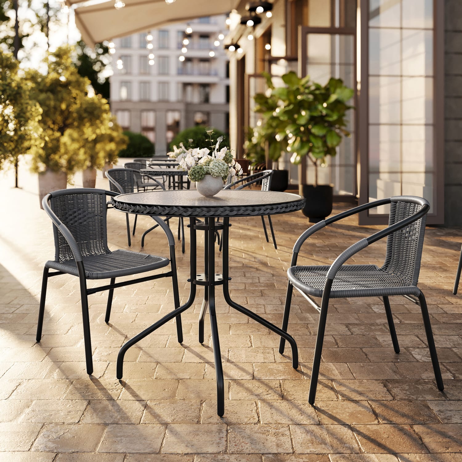Flash Furniture Lila Restaurant Stack Chairs GrayBlack Pack Of 2 Chairs PopularChairscom Flash Furniture Lila Restaurant Stack Chairs GrayBlack Pack Of 2 Chairs PopularChairscom