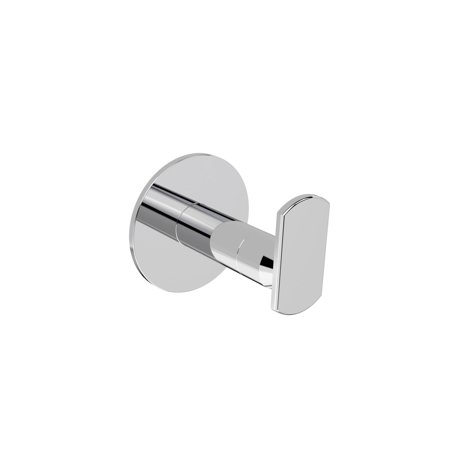 Wingits MODERN Elegance Robe Hook, Oblong Button, Silver, Total Qty 1