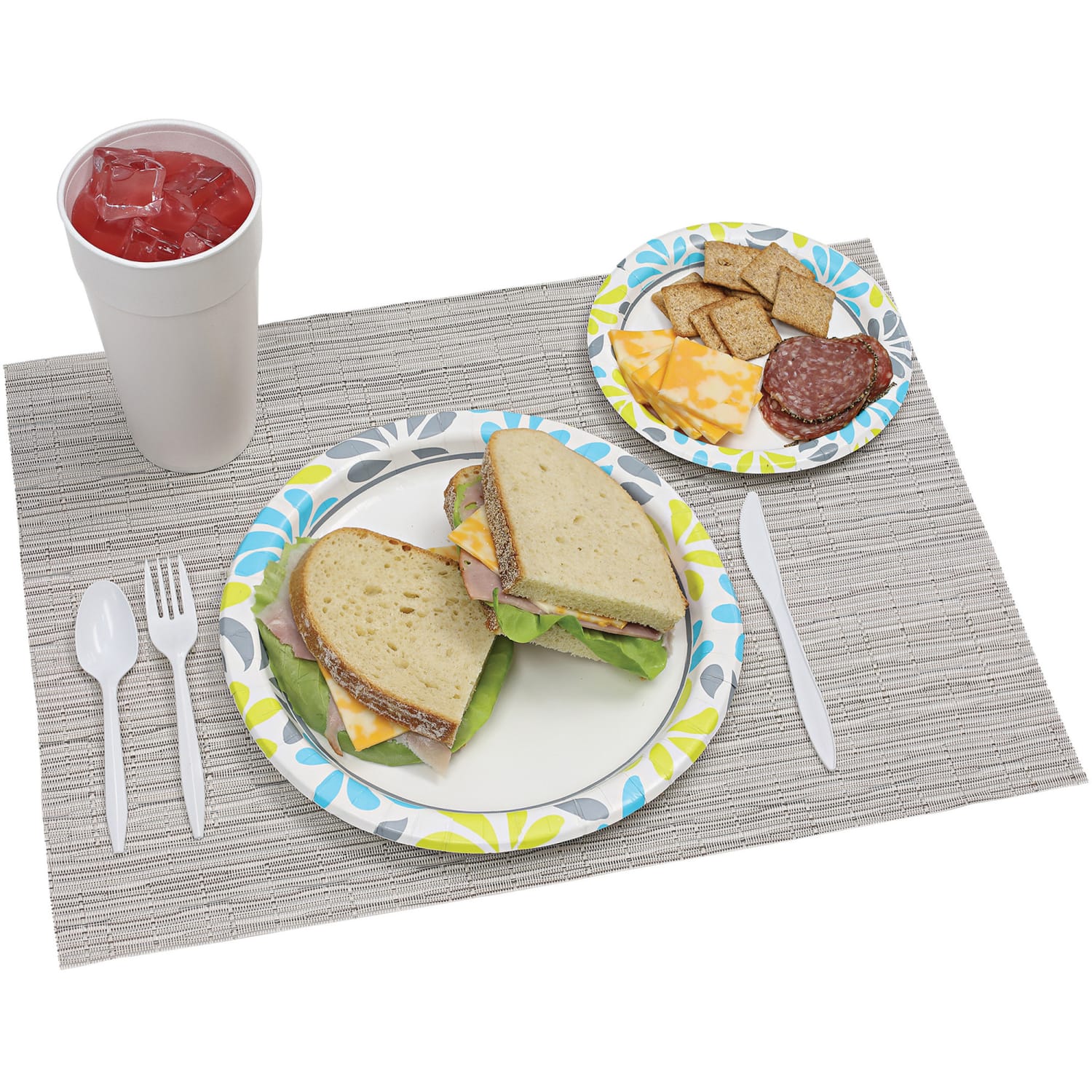Genuine Joe Printed Paper Plates, 10in, Pack Of 125 - Image 5