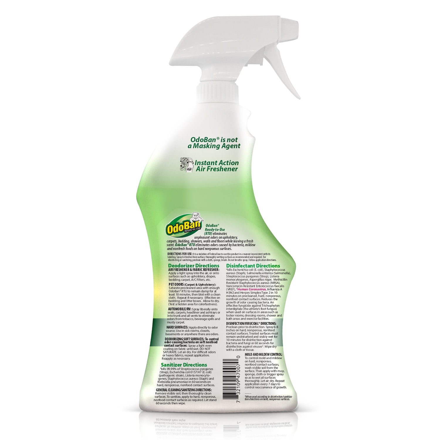 OdoBan Odor Eliminator Disinfectant, 1 Gallon Concentrate and 32 Oz Spray Bottle, Original Eucalyptus Scent - Image 4
