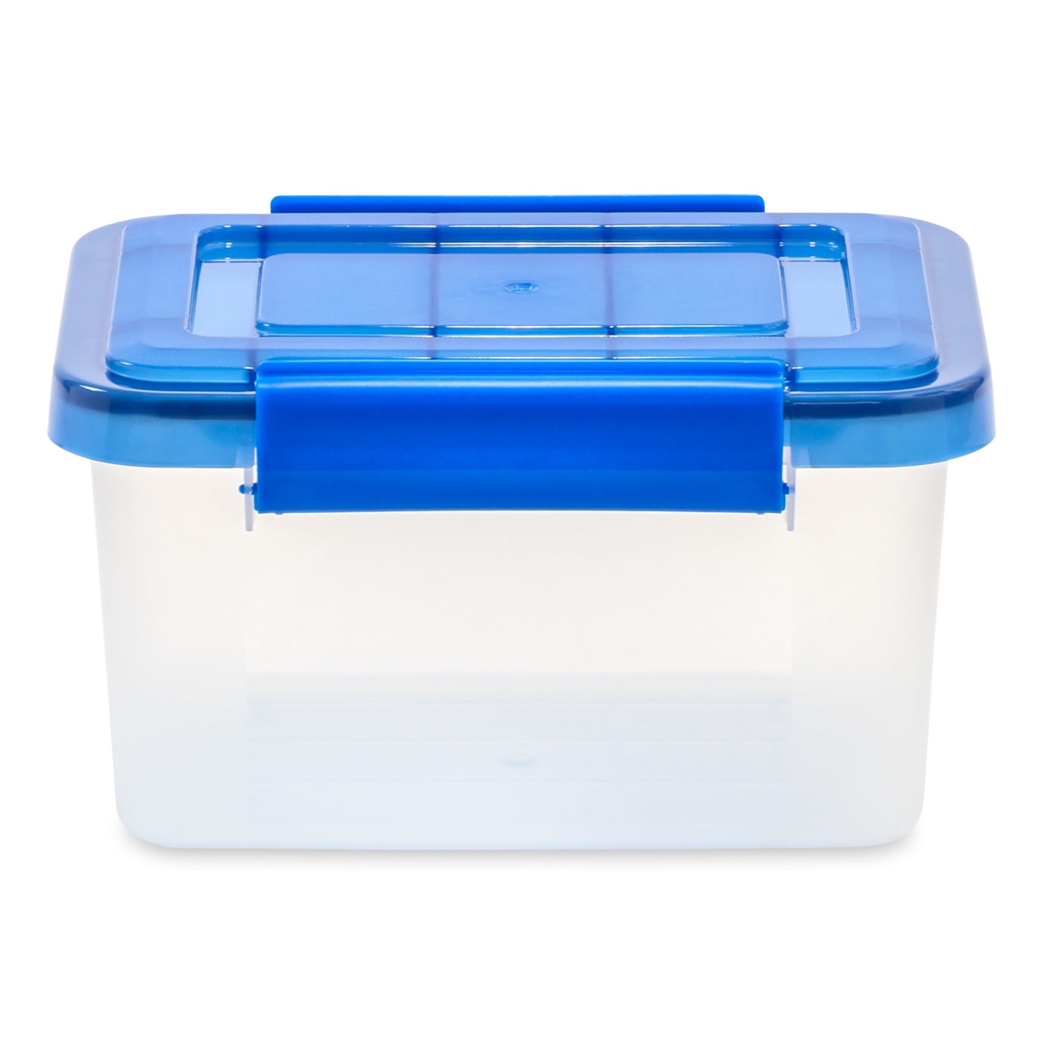 Iris Ultimate Weathertight Storage Boxes, 11-1/2inL x 12-7/16inW x 10-1/4inH, 6.5 Qt, Clear, Set Of 5 Boxes - Image 3