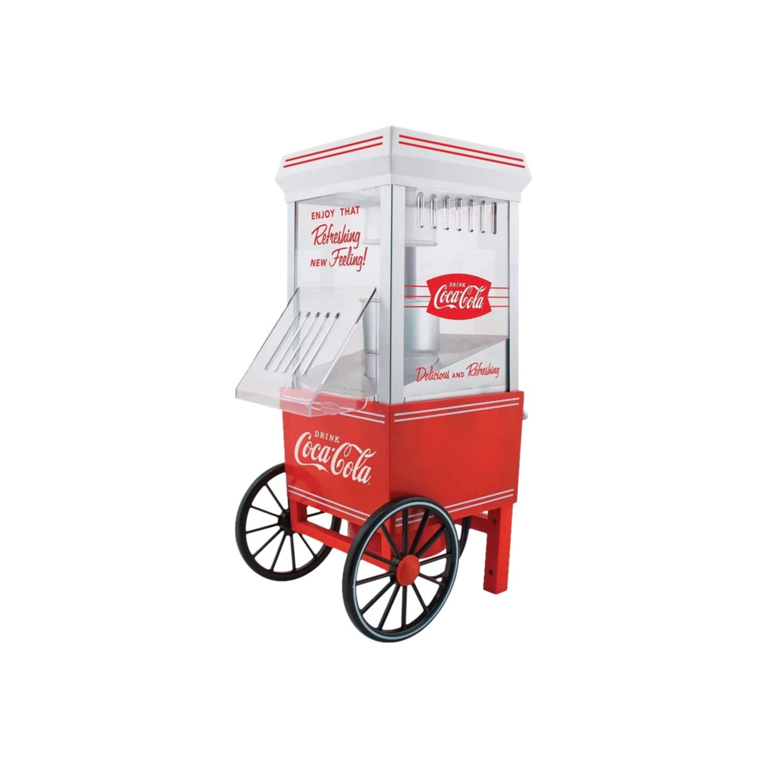 Nostalgia OFP501COKE Coca-Cola Hot Air Popcorn Maker, Red - Image 5