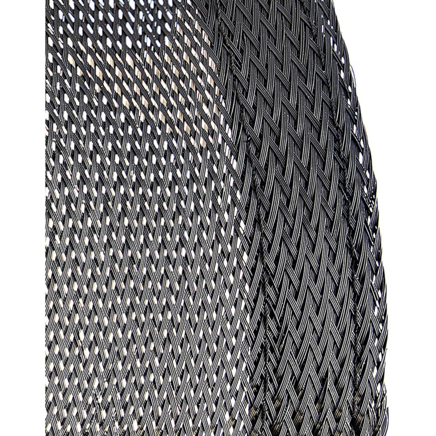StarTech.com 10ft (3m) Cable Management Sleeve, Braided Mesh Wire Wraps/Floor Cable Covers, Computer Cable Manager/Cord Concealer - Image 5
