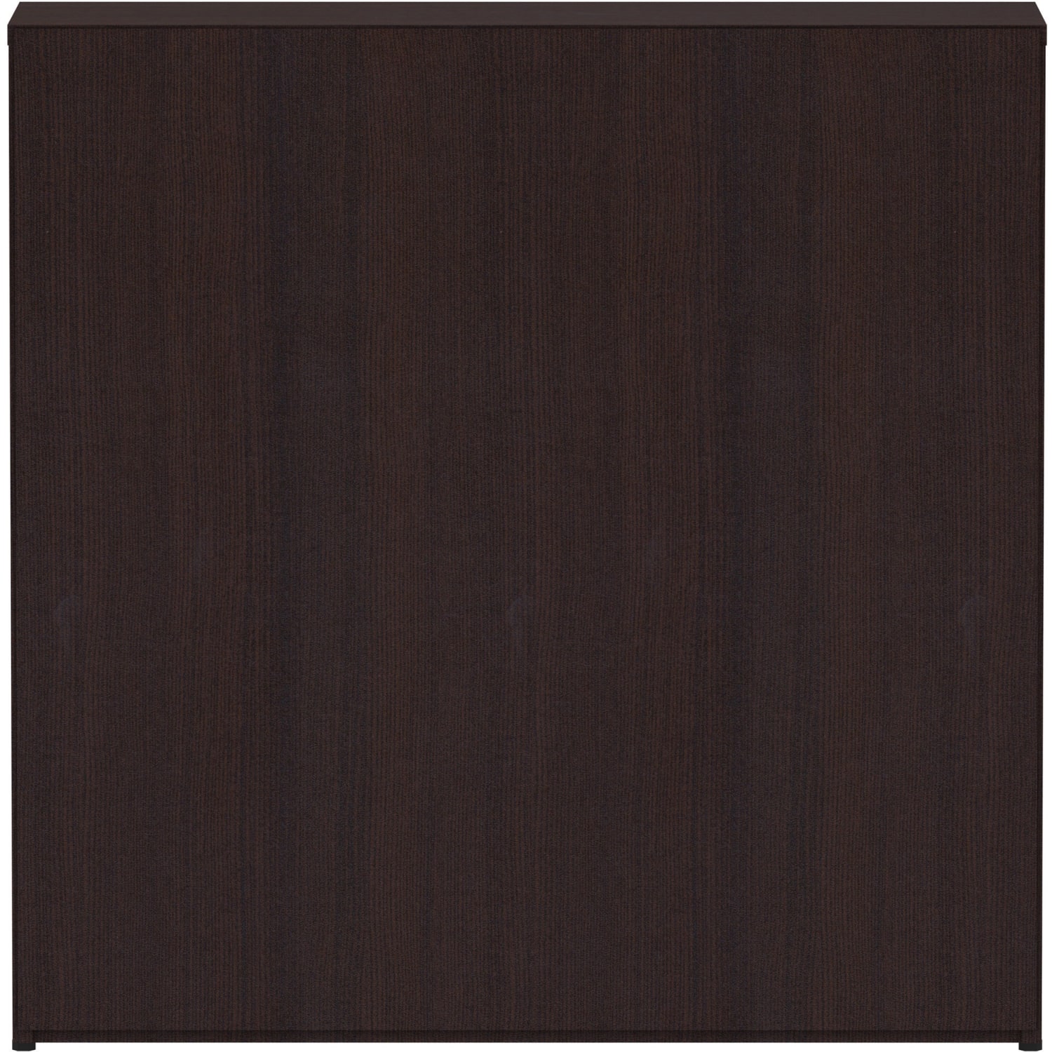 Lorell Essentials 3-Shelf Laminate Modular Shelving Bookcase,36inH x 36inW x 12inD, Espresso - Image 6