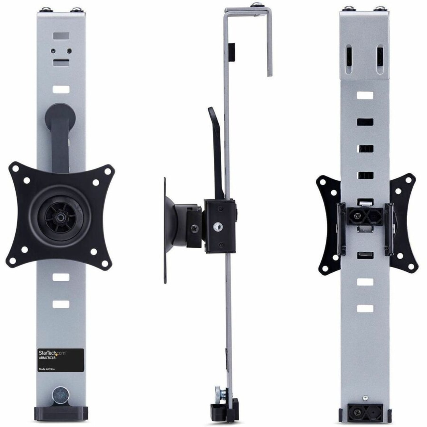 StarTech.com Cubicle Monitor Mount - Office Cubicle Wall Single 34 inch VESA Monitor Hanger - Image 4