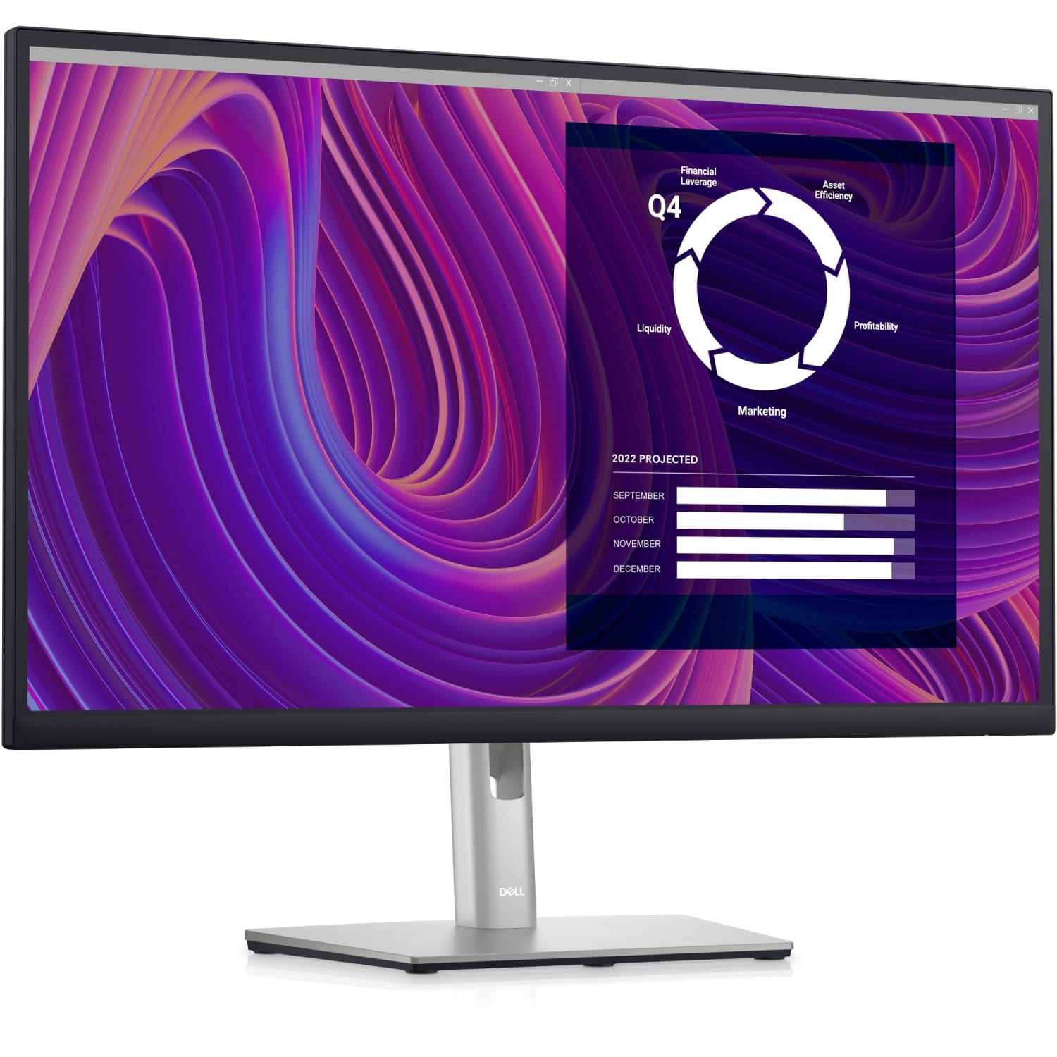 Dell P2723D 27in Class QHD LCD Monitor - 16:9 - Black, Silver - 27in Viewable - In-plane Switching (IPS) Black Technology - DELLP2723D - Image 4