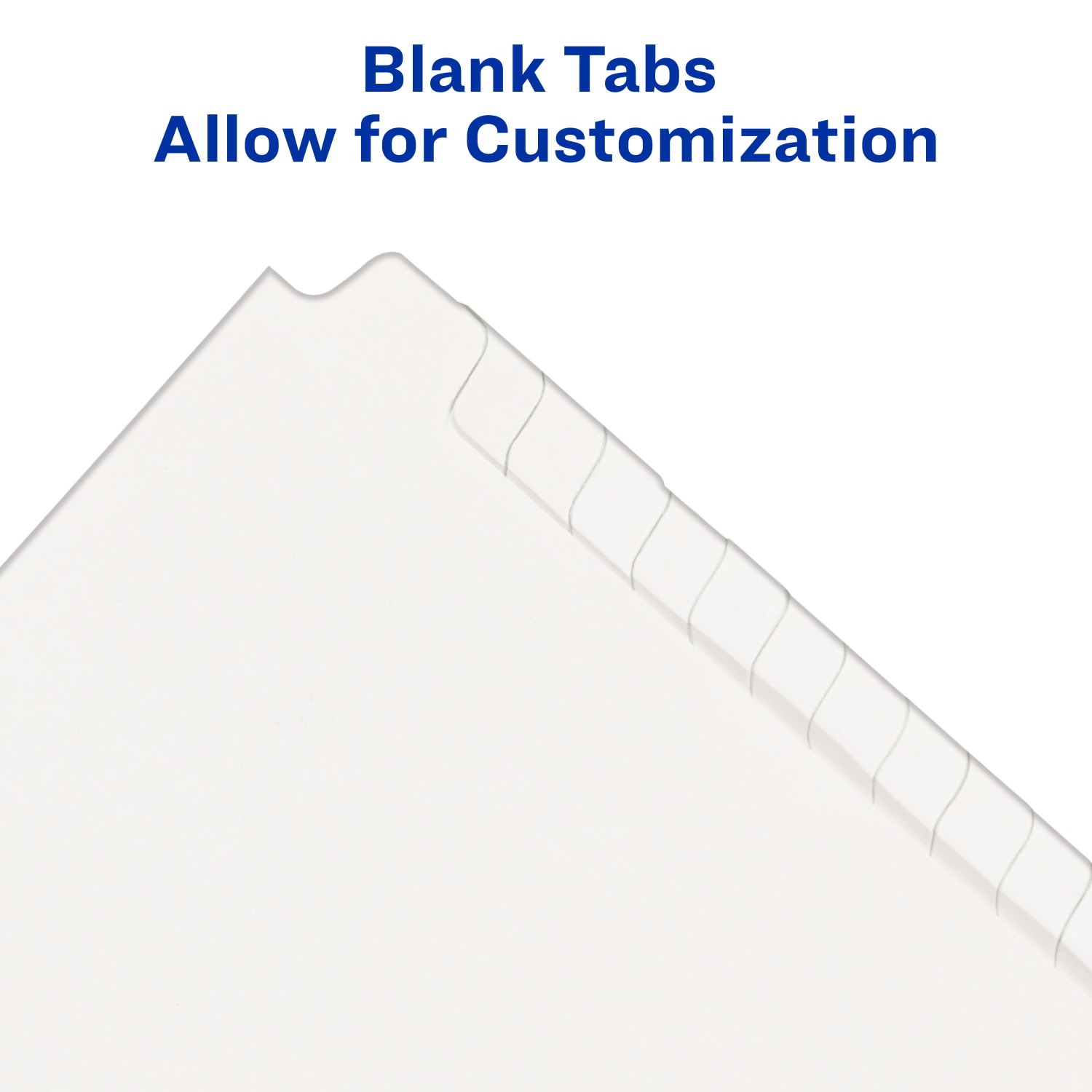 Avery Blank Tab Legal Exhibit Dividers, 8 1/2 x 11, White Unlaminated Tabs, Pack Of 25, Standard Collated - Image 3