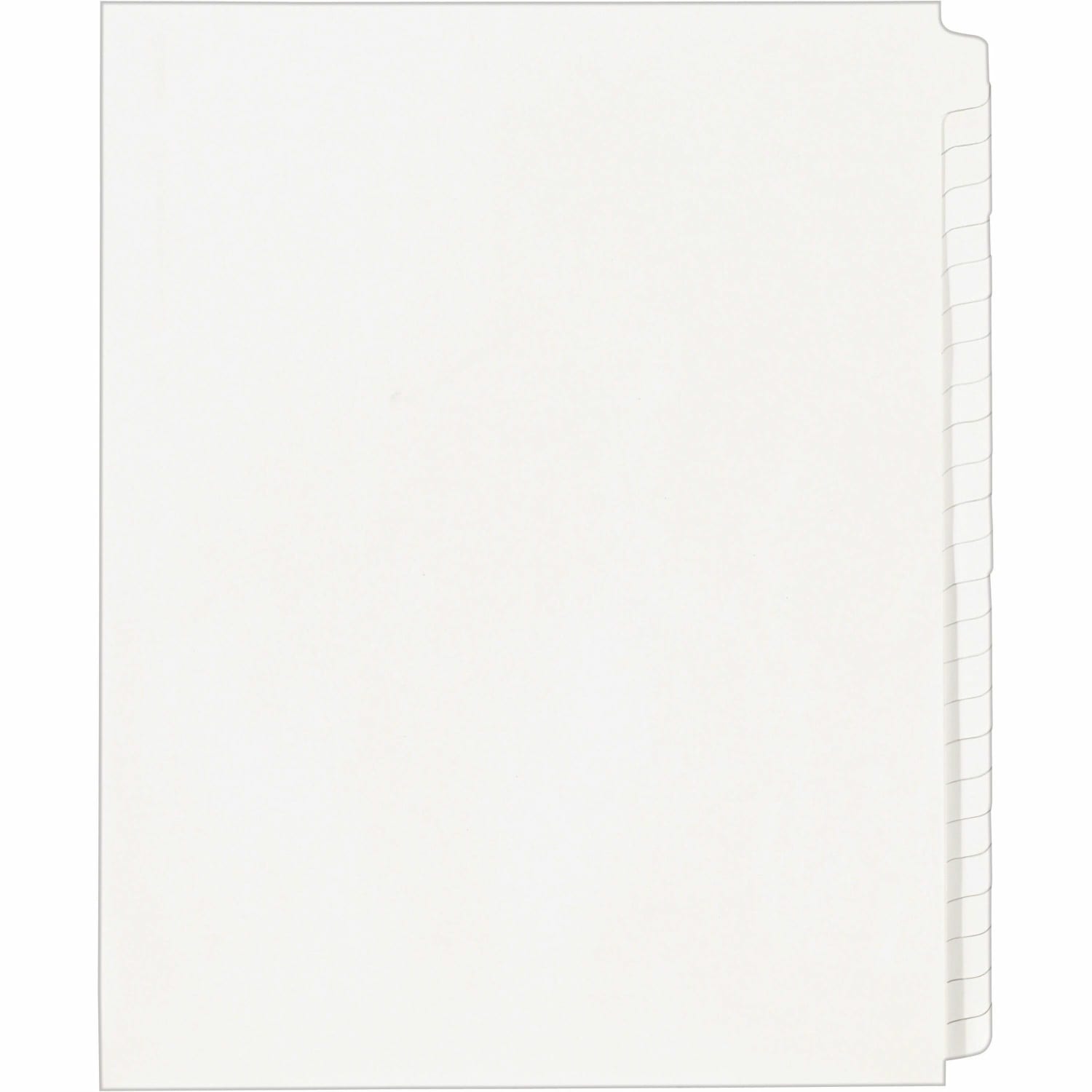 Avery Blank Tab Legal Exhibit Dividers, 8 1/2 x 11, White Unlaminated Tabs, Pack Of 25, Standard Collated - Image 6